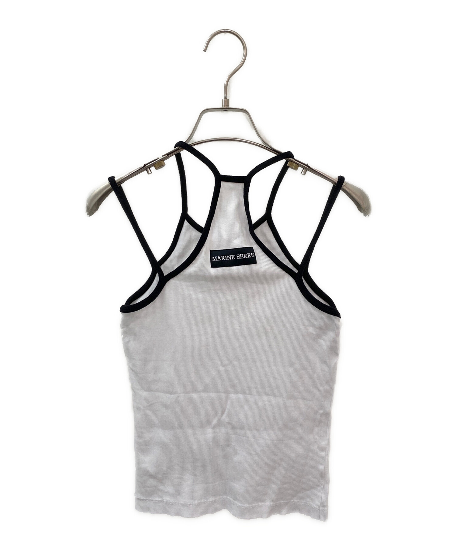 美品★Marine Serre★マリーン セル キャミソール　ブラック　S 楽天市場】Marine Serre マリーン セル キャミソール Moon Logo Ribbed