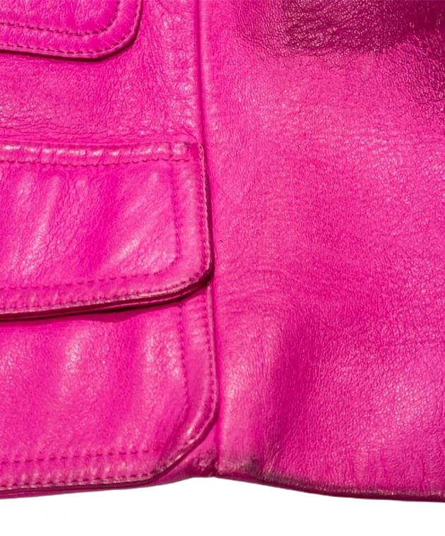 中古・古着通販】CHANEL (シャネル) ココマークボタンレザージャケット