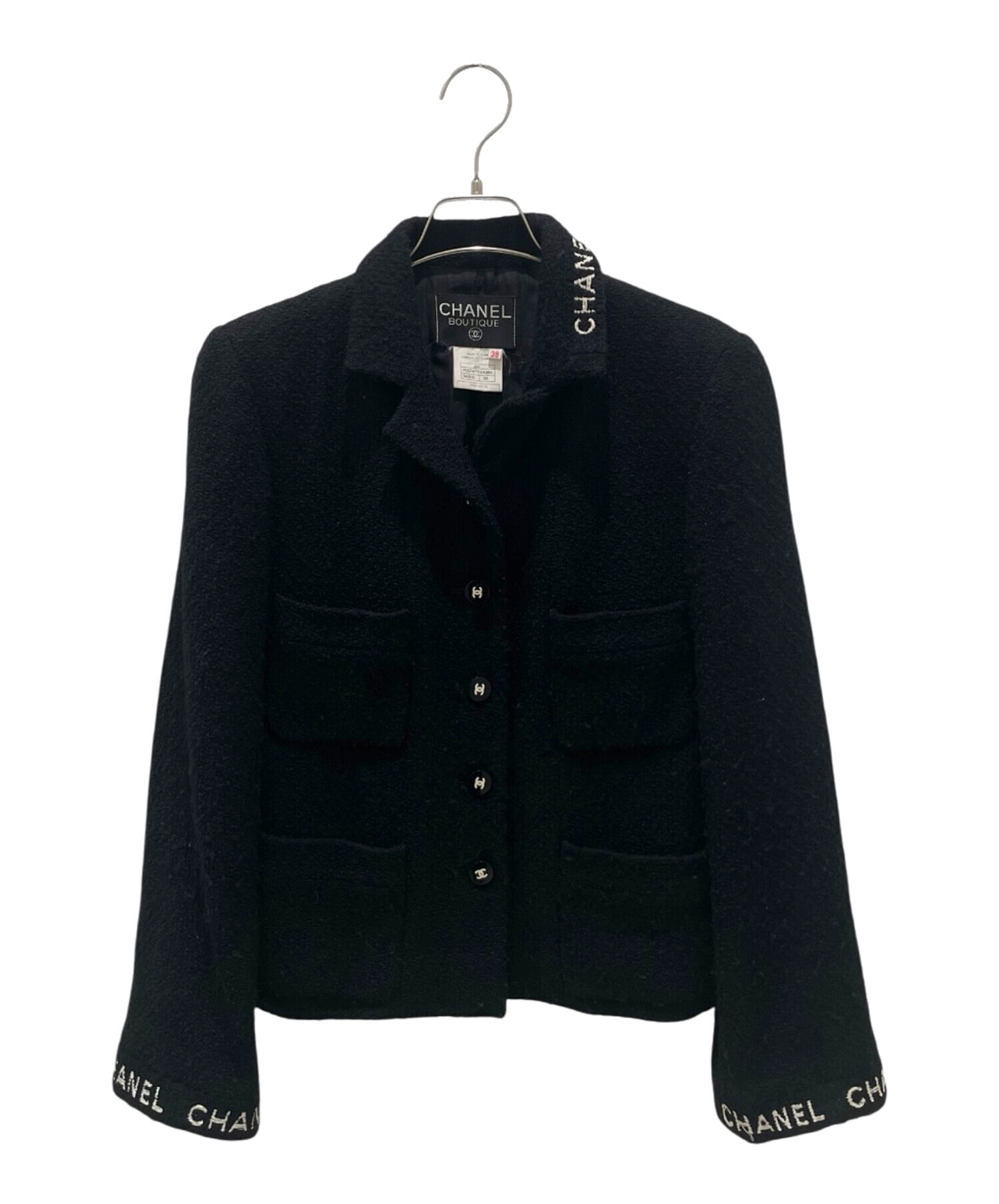 中古・古着通販】CHANEL (シャネル) 95A P05ココボタン ロゴ ツイード