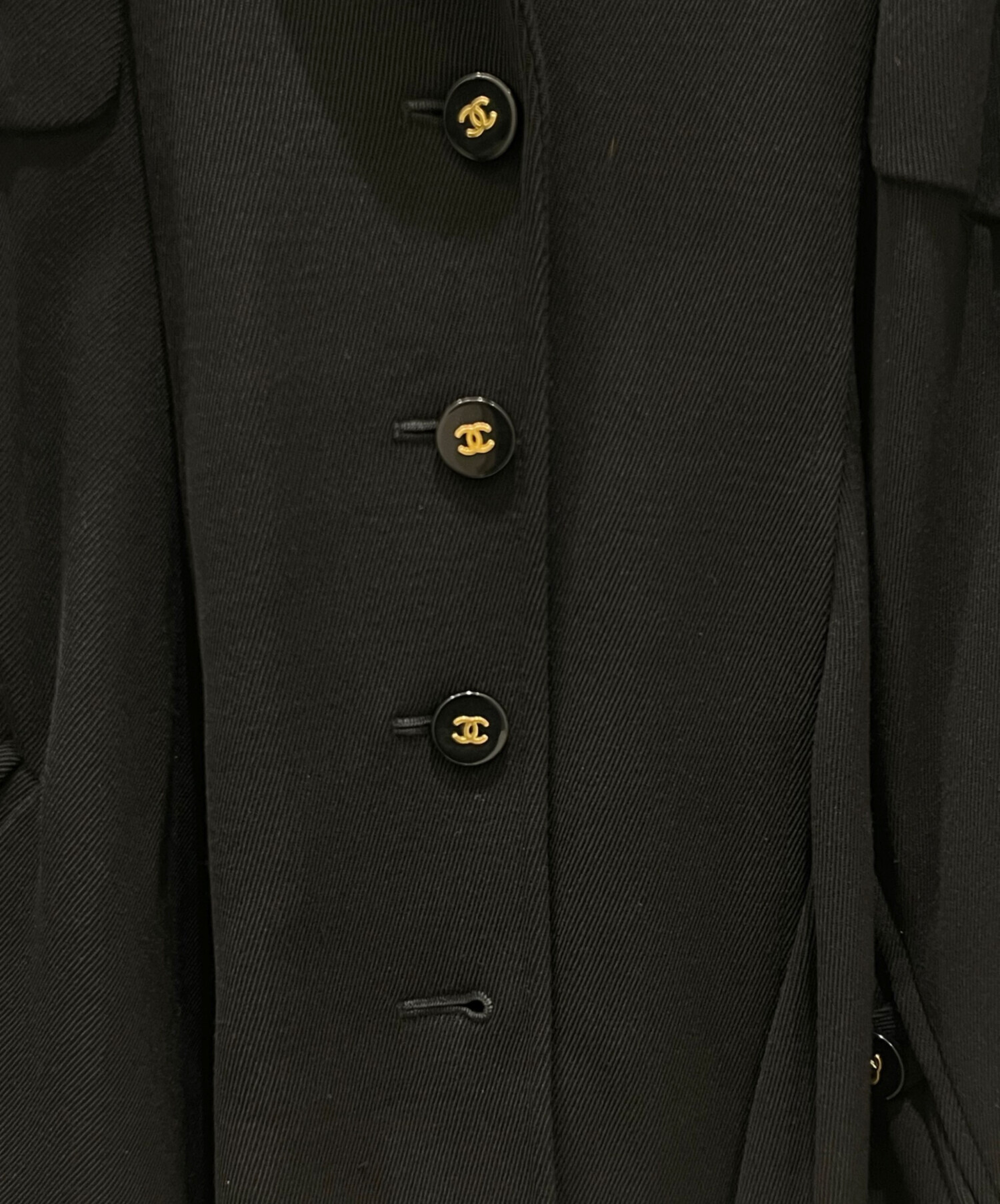 中古・古着通販】CHANEL (シャネル) ウールジャケット ブラック サイズ 