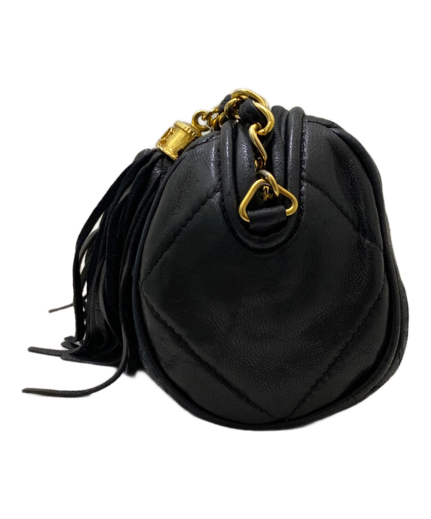 CHANEL シャネル ショルダーバッグ - 黒 【古着】【中古】 中古・古着通販】CHANEL (シャネル) ミニチェーンショルダーバッグ