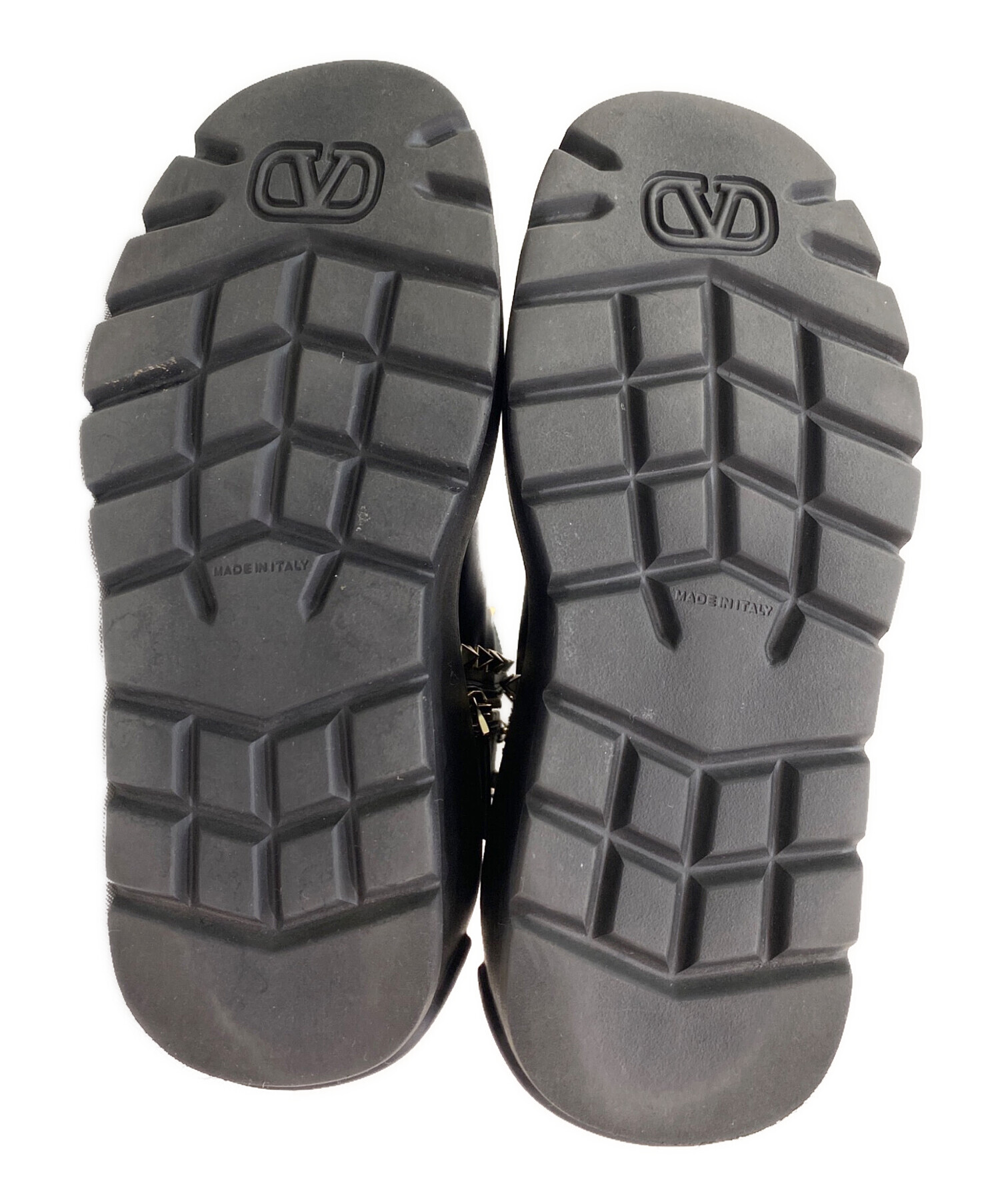 中古・古着通販】VALENTINO (ヴァレンティノ) スタッズブーツ ブラック