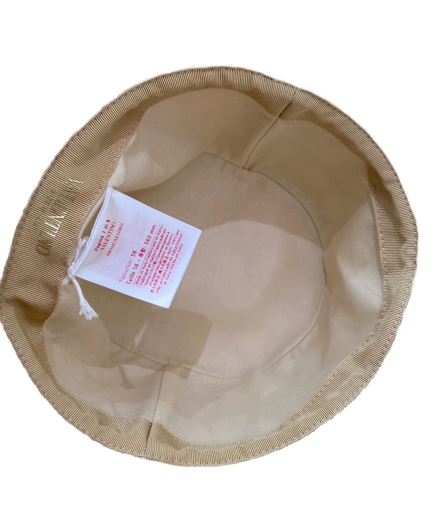 中古・古着通販】VALENTINO (ヴァレンティノ) バケットハット ベージュ