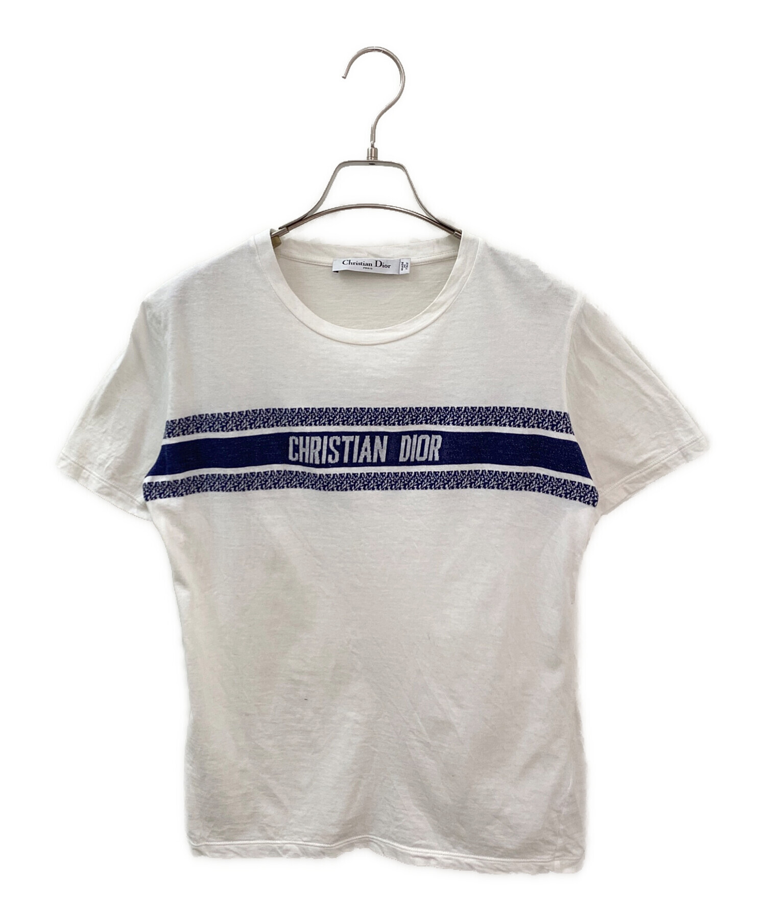 DIOR/ChristianDior(ディオール/クリスチャンディオール) 半袖シャツブラウス レディース - 322B46M3177 白 コットン Christian Dior - DIOR/ChristianDior(ディオール/クリスチャン