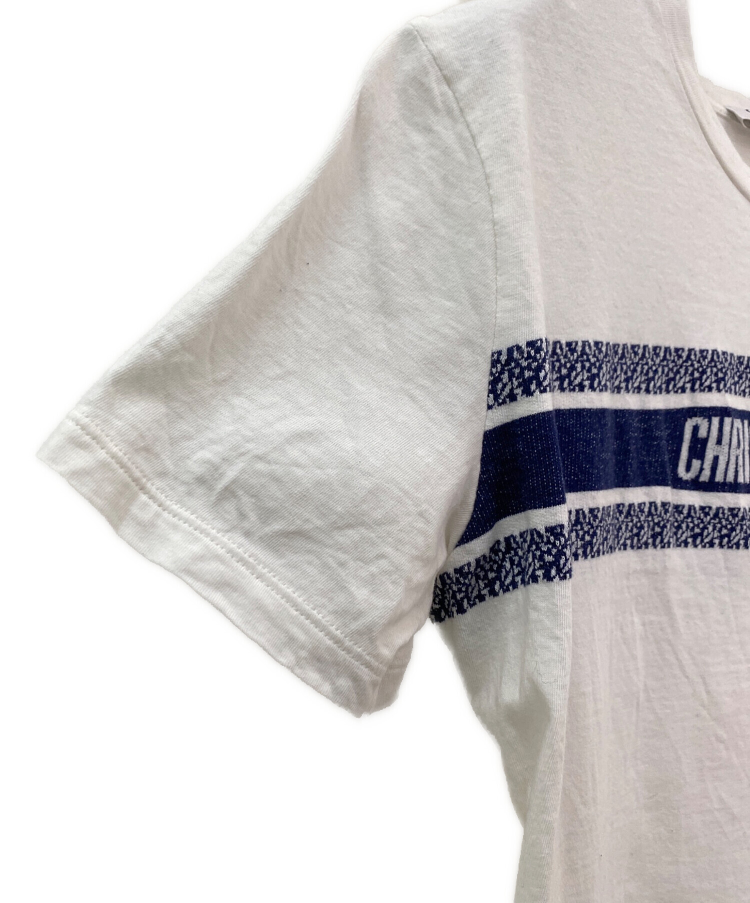 Christian Dior ディオール シャツ 半袖 ホワイト Christian Dior(クリスチャンディオール) 半袖Tシャツ 7048880