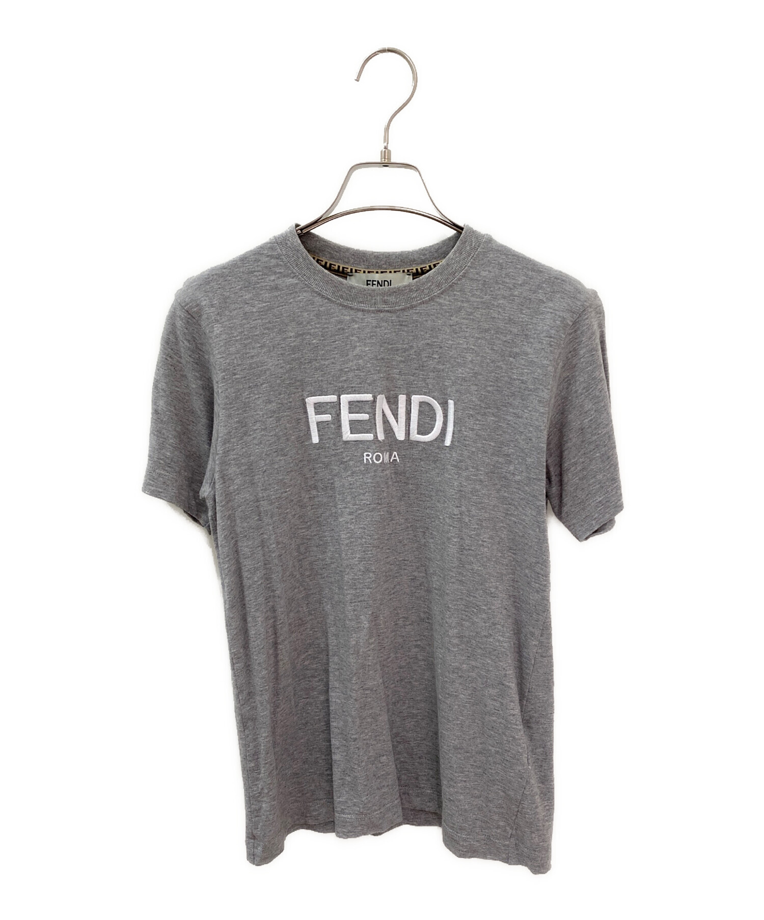 中古・古着通販】FENDI (フェンディ) ロゴ刺繍 コットン クルーネック 
