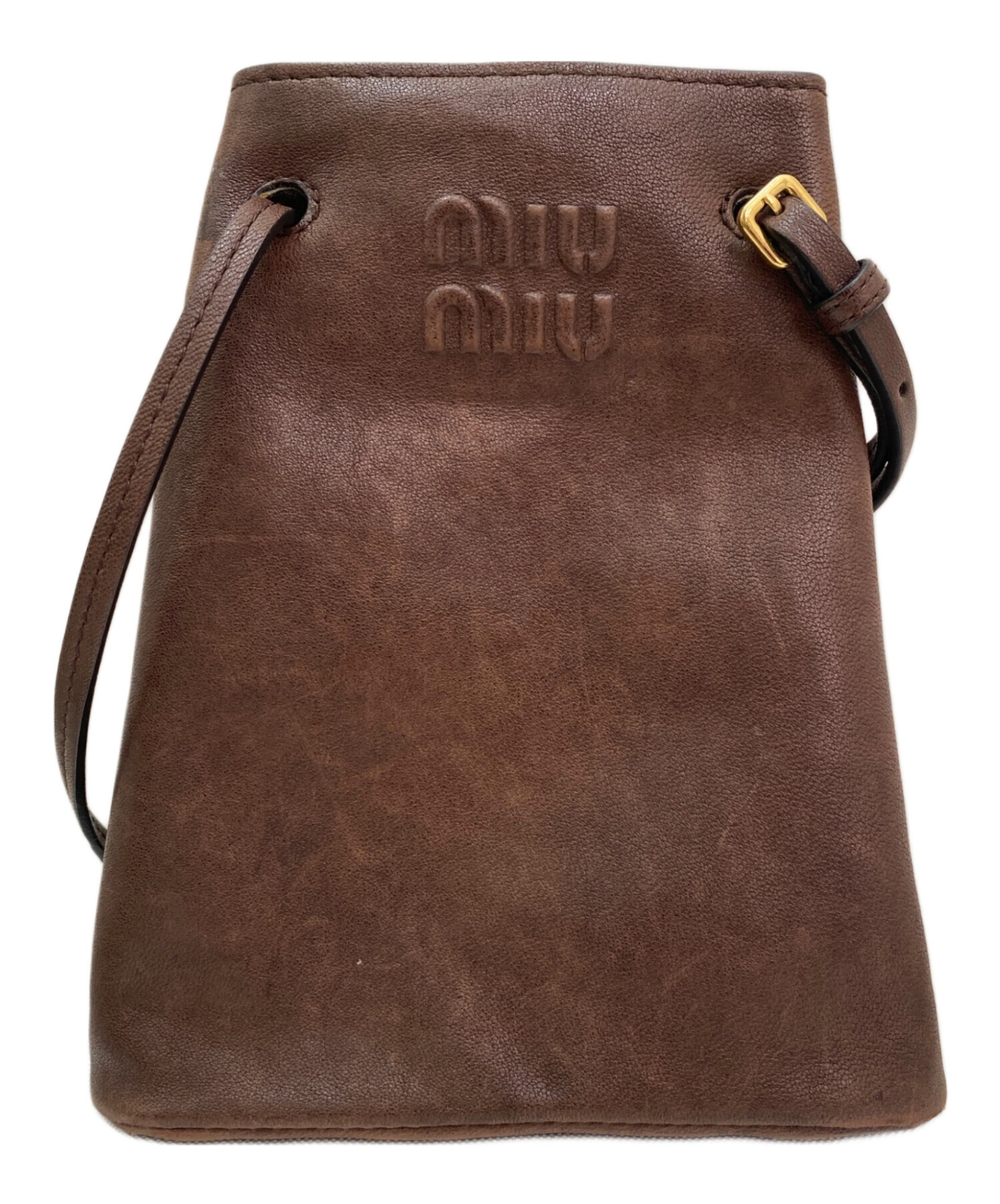 中古・古着通販】MIU MIU (ミュウミュウ) ナッパレザー ミニバッグ
