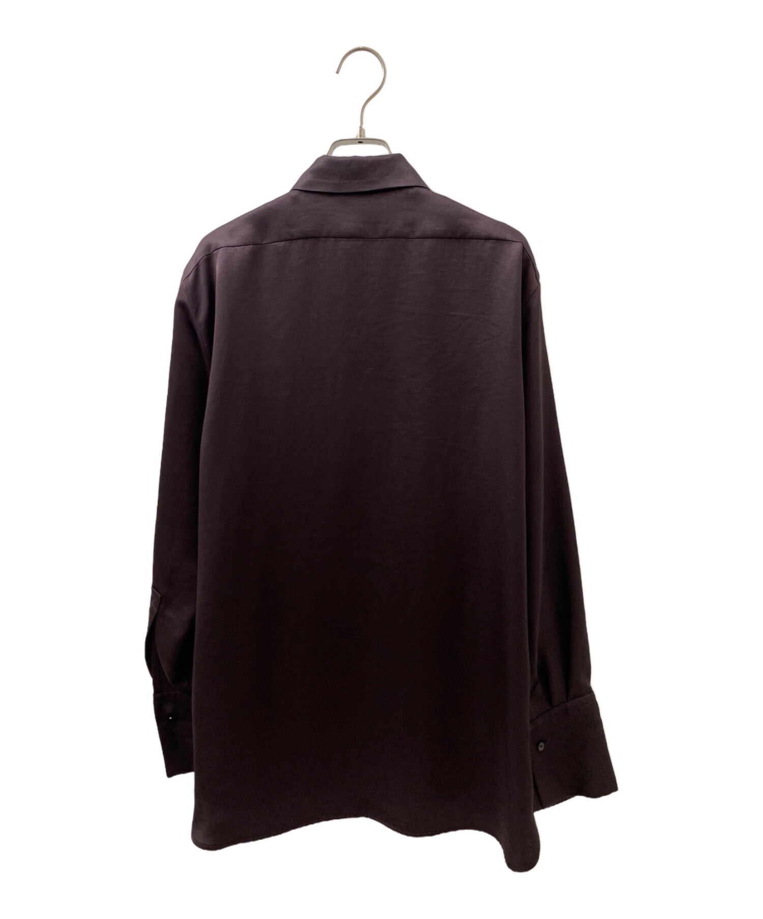 中古・古着通販】(im)perf. (インパーフ) Vintagesatinshirt ブラウン