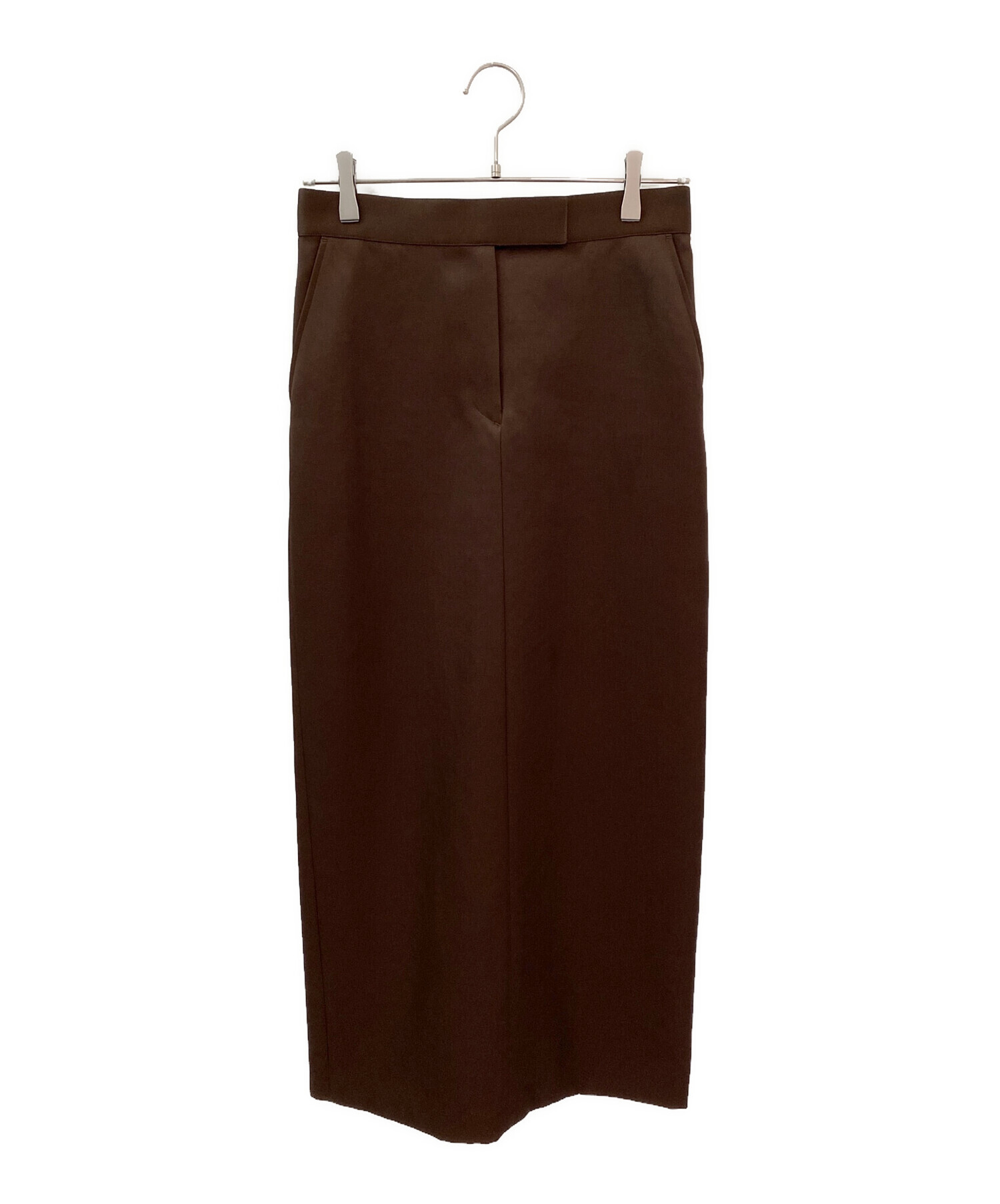 im perf Double Satin Long Skirt ブラウン36 中古・古着通販】(im)perf. (インパーフ) Double Satin Long Skirt