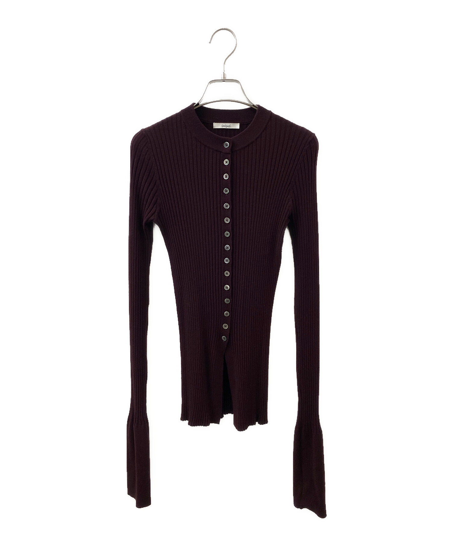 中古・古着通販】(im)perf. (インパーフ) Long Sleeve Rib Cardigan