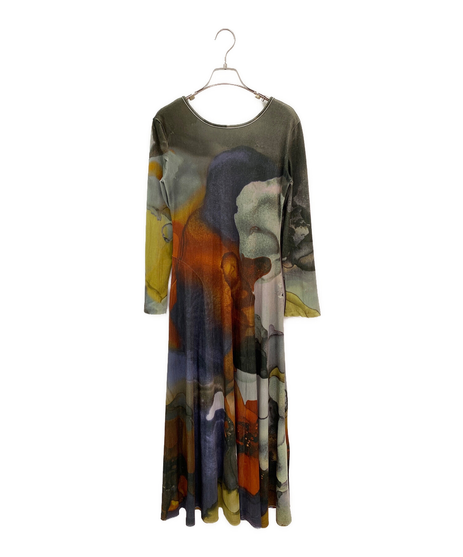 中古・古着通販】Ameri (アメリ) 2WAY RUST INK ART VELOUR DRESS