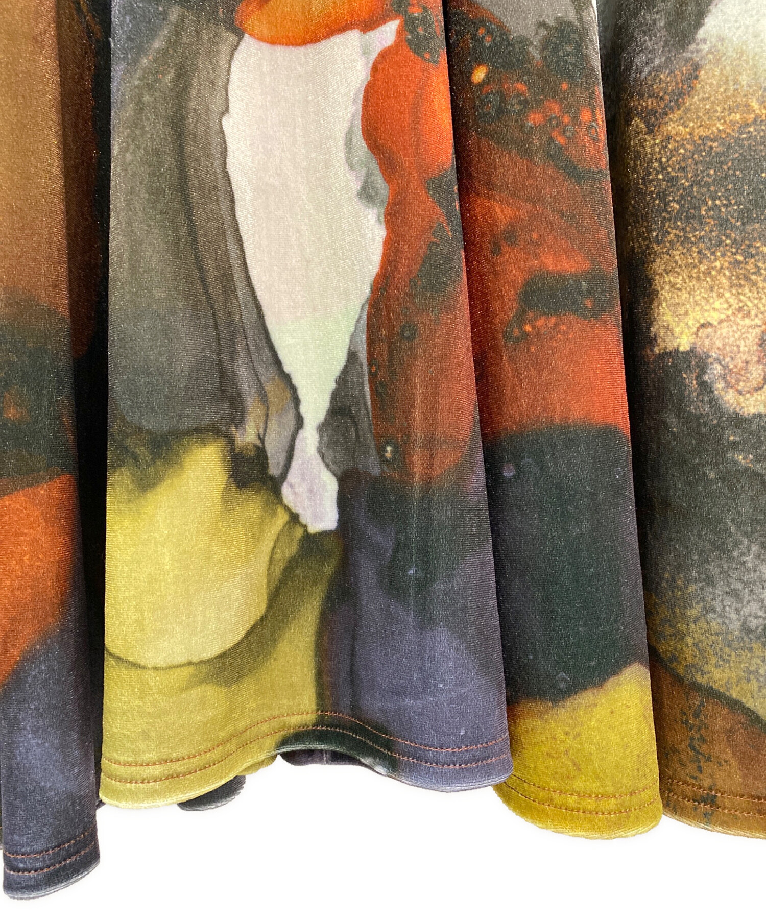 中古・古着通販】Ameri (アメリ) 2WAY RUST INK ART VELOUR DRESS
