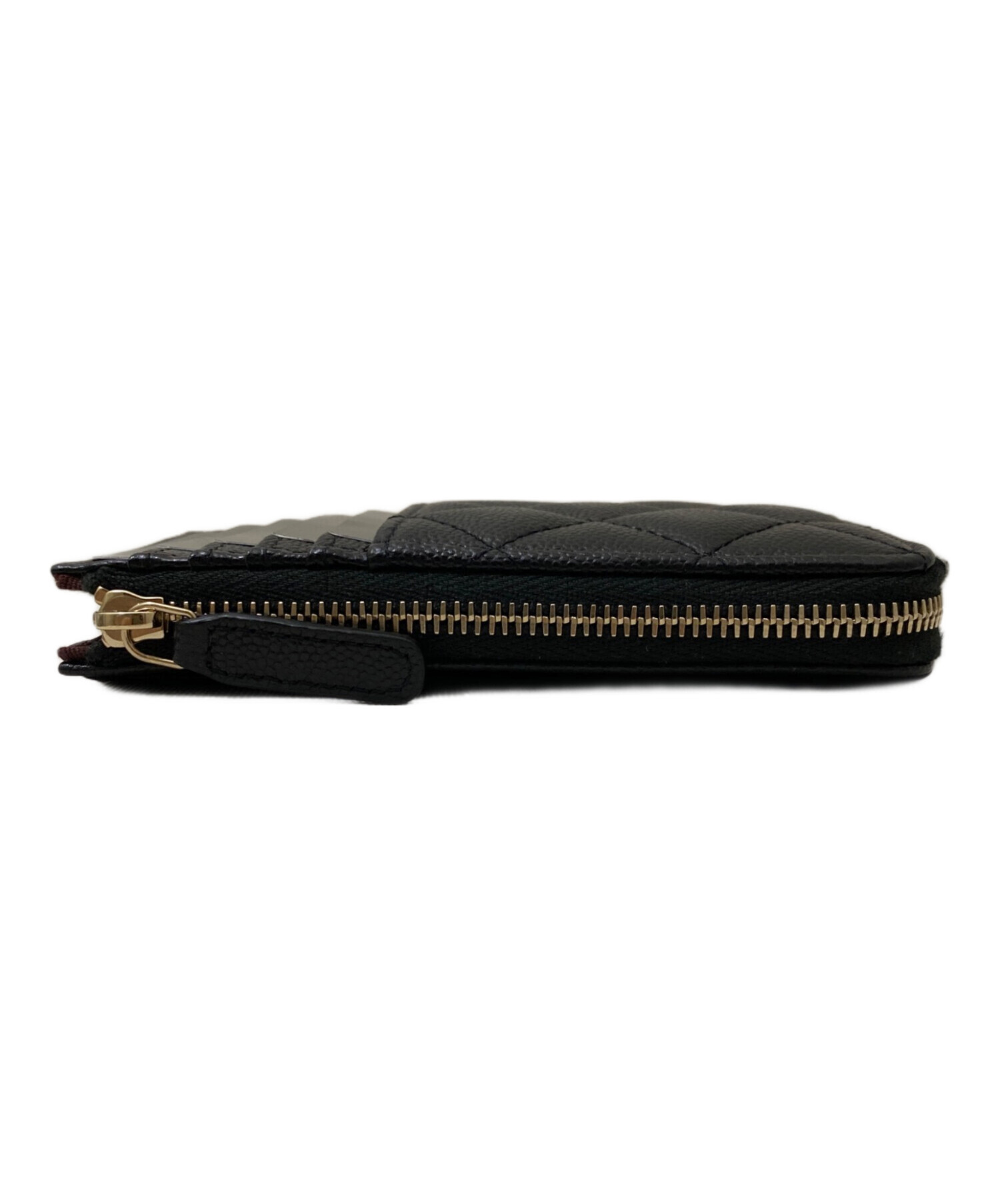 幸☆新品未使用☆CHANELジップケース CHANEL】希少オールブラック！クラシック ジップカードケース (CHANEL