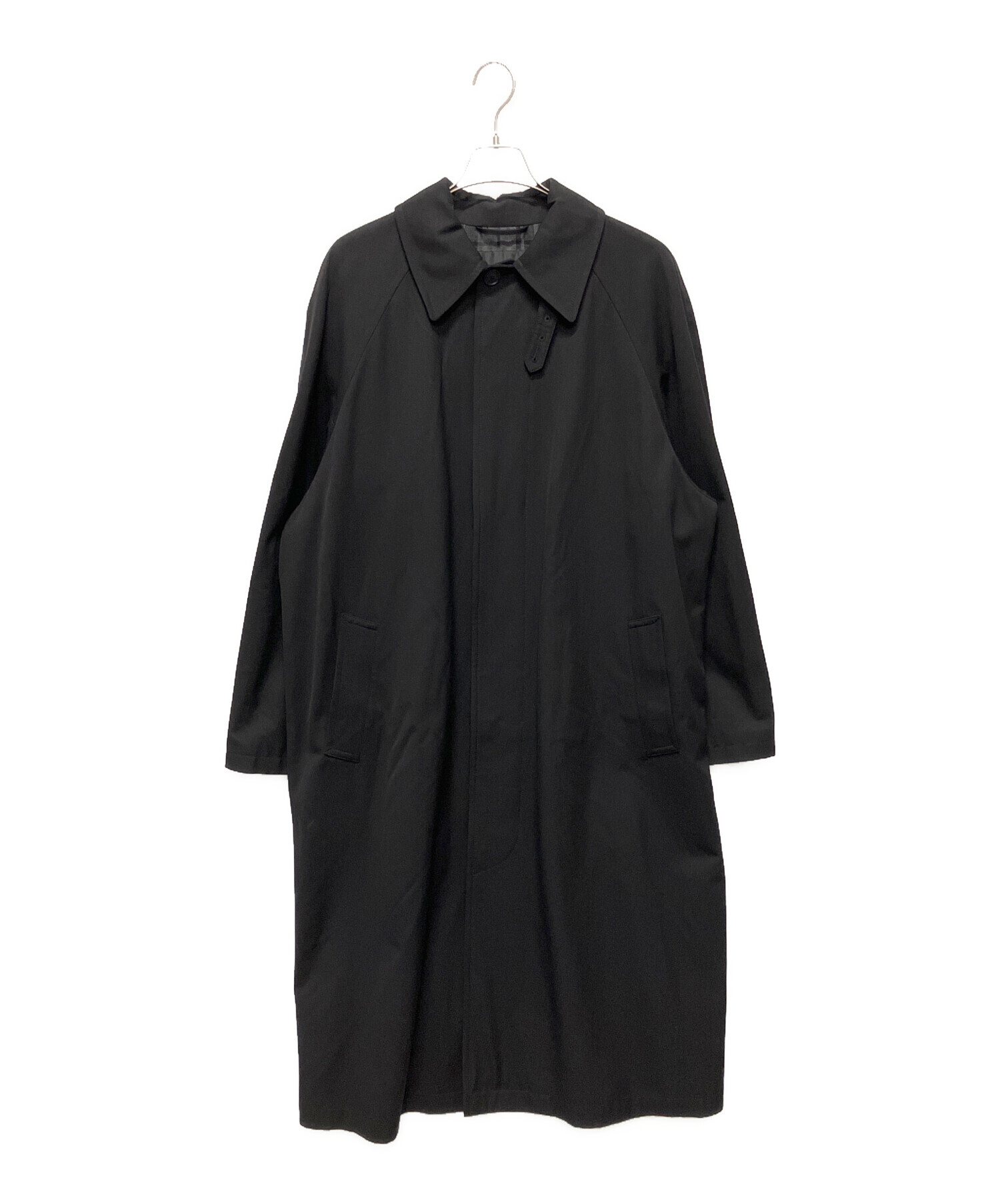BALENCIAGA バレンシアガ コート（その他） S 黒 【古着】【中古】【送料無料】 中古・古着通販】BALENCIAGA (バレンシアガ) ステンカラーコート