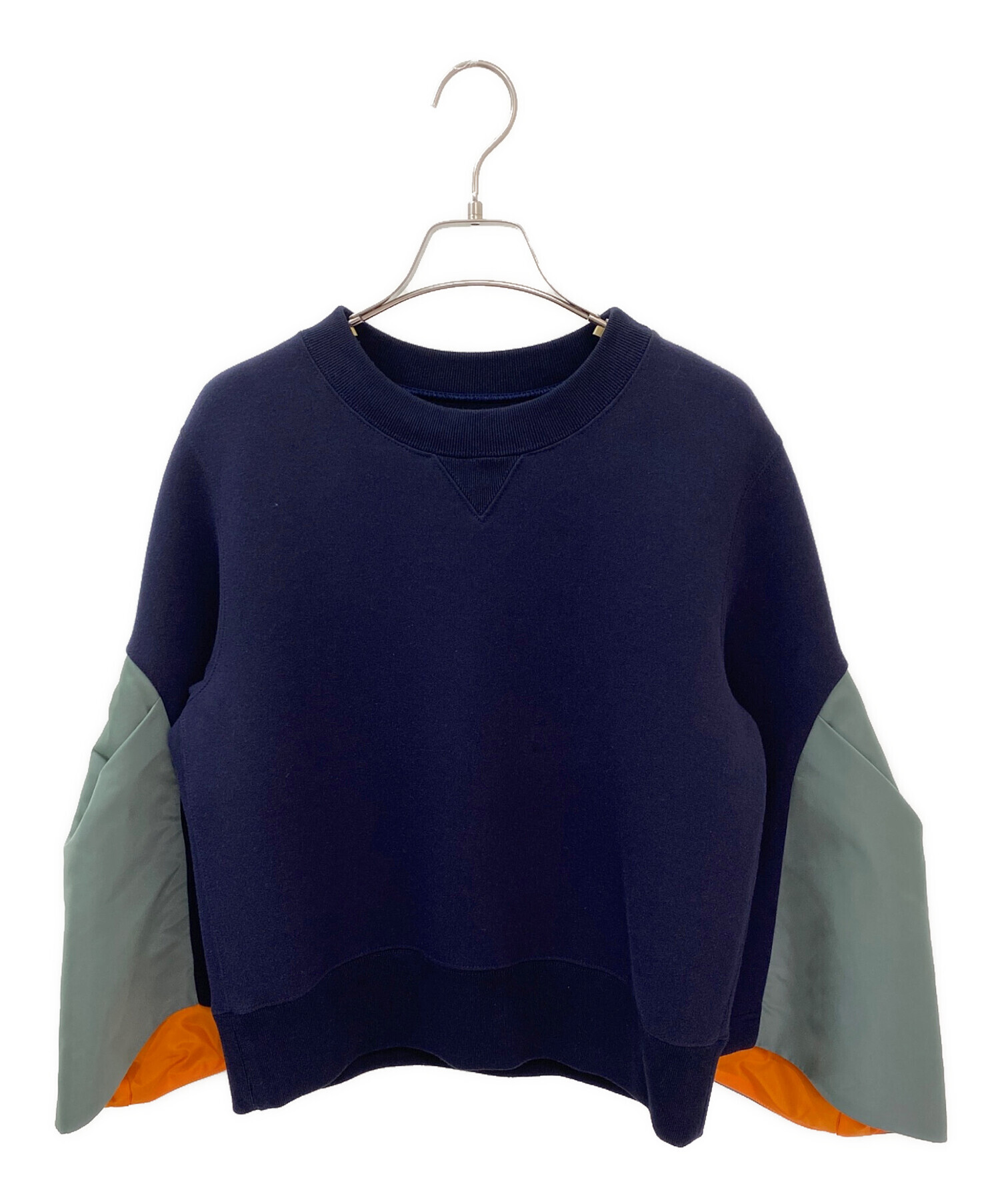 中古・古着通販】sacai (サカイ) Nylon Twill x Sponge Sweat Pullover 