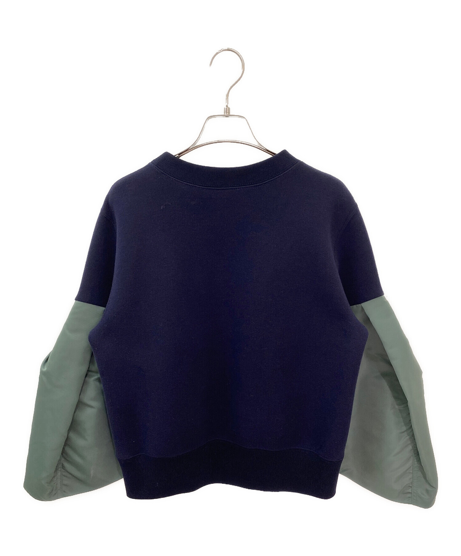 中古・古着通販】sacai (サカイ) Nylon Twill x Sponge Sweat Pullover