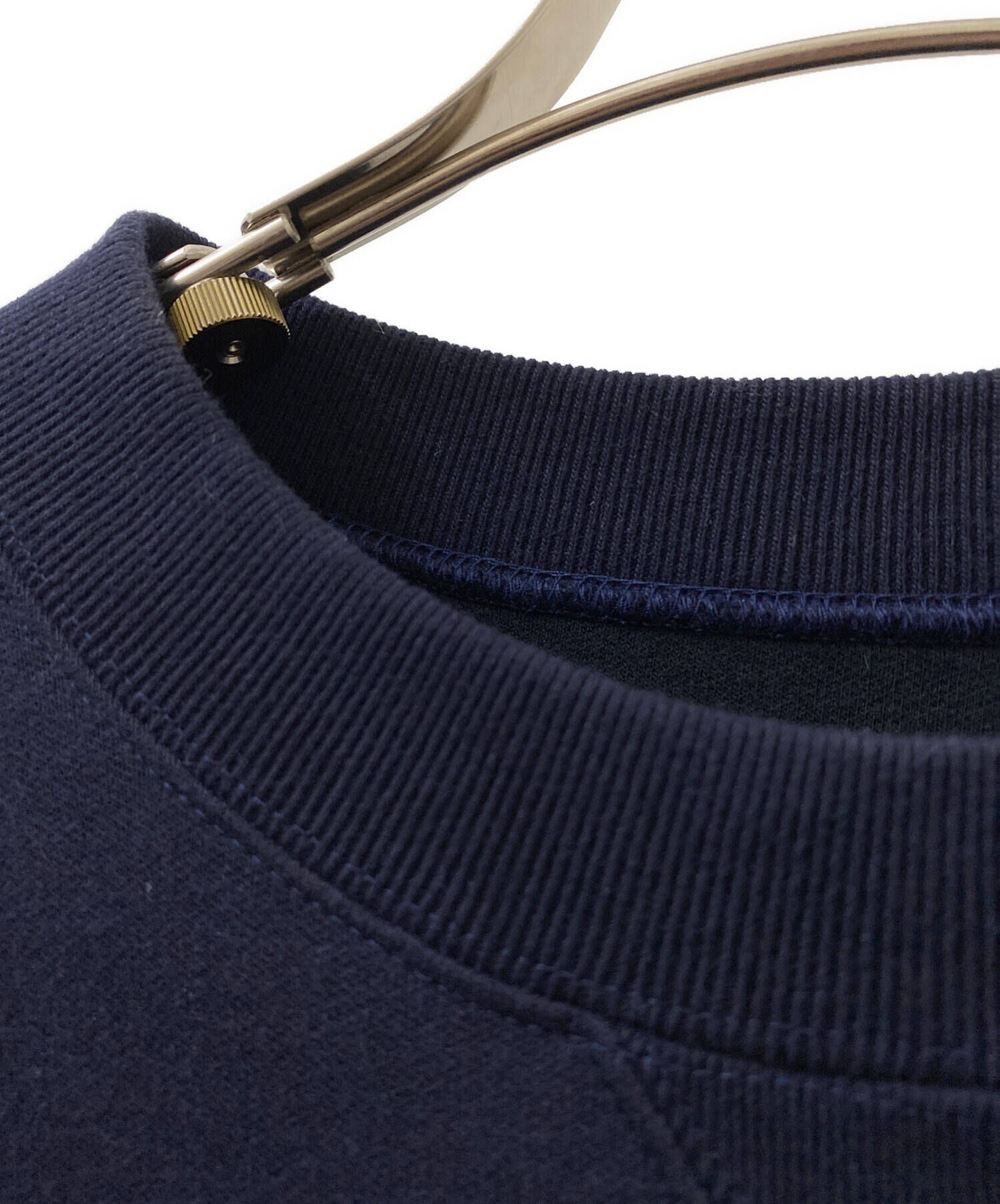 サカイsacai スウェットネイビー クルーネック サイズ1 中古・古着通販】sacai (サカイ) Nylon Twill x Sponge Sweat Pullover