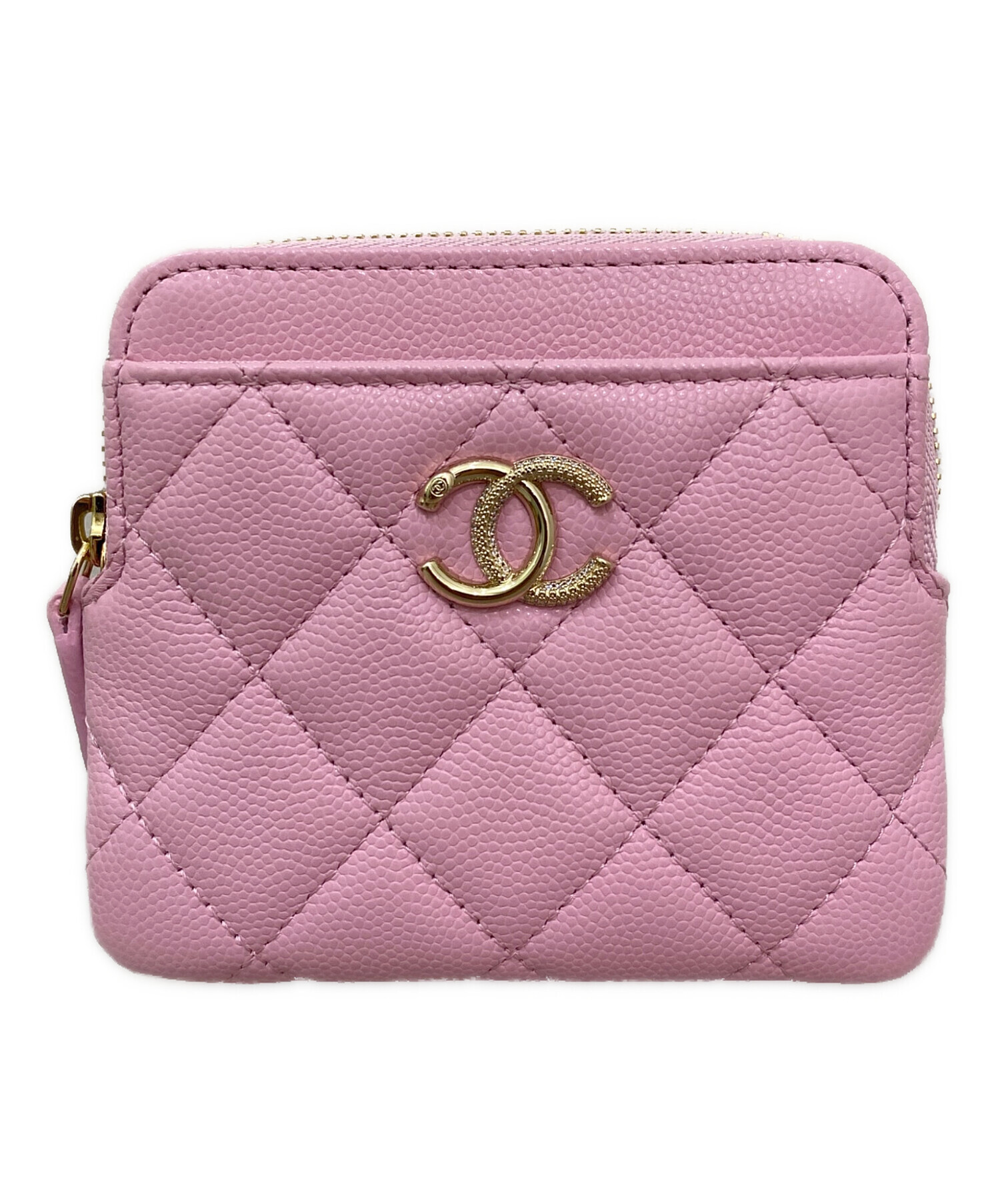 CHANEL シャネル ノースリーブトップス ピンク ロゴ入り ヴィンテージ 肌触りがいい ツイード CHANEL シャネル - CHANEL ヴィンテージ ロゴ