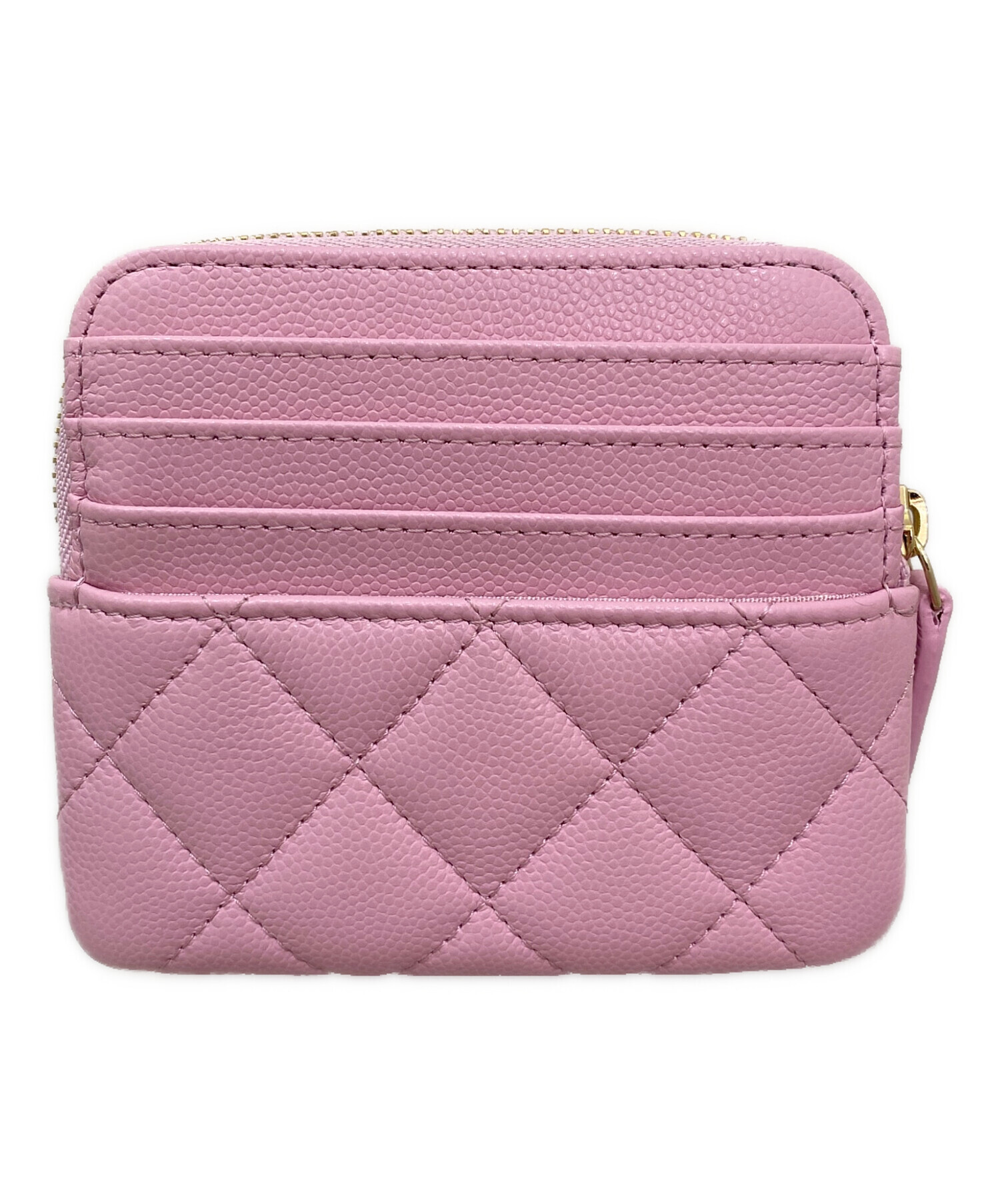 中古・古着通販】CHANEL (シャネル) ジップウォレット ピンク