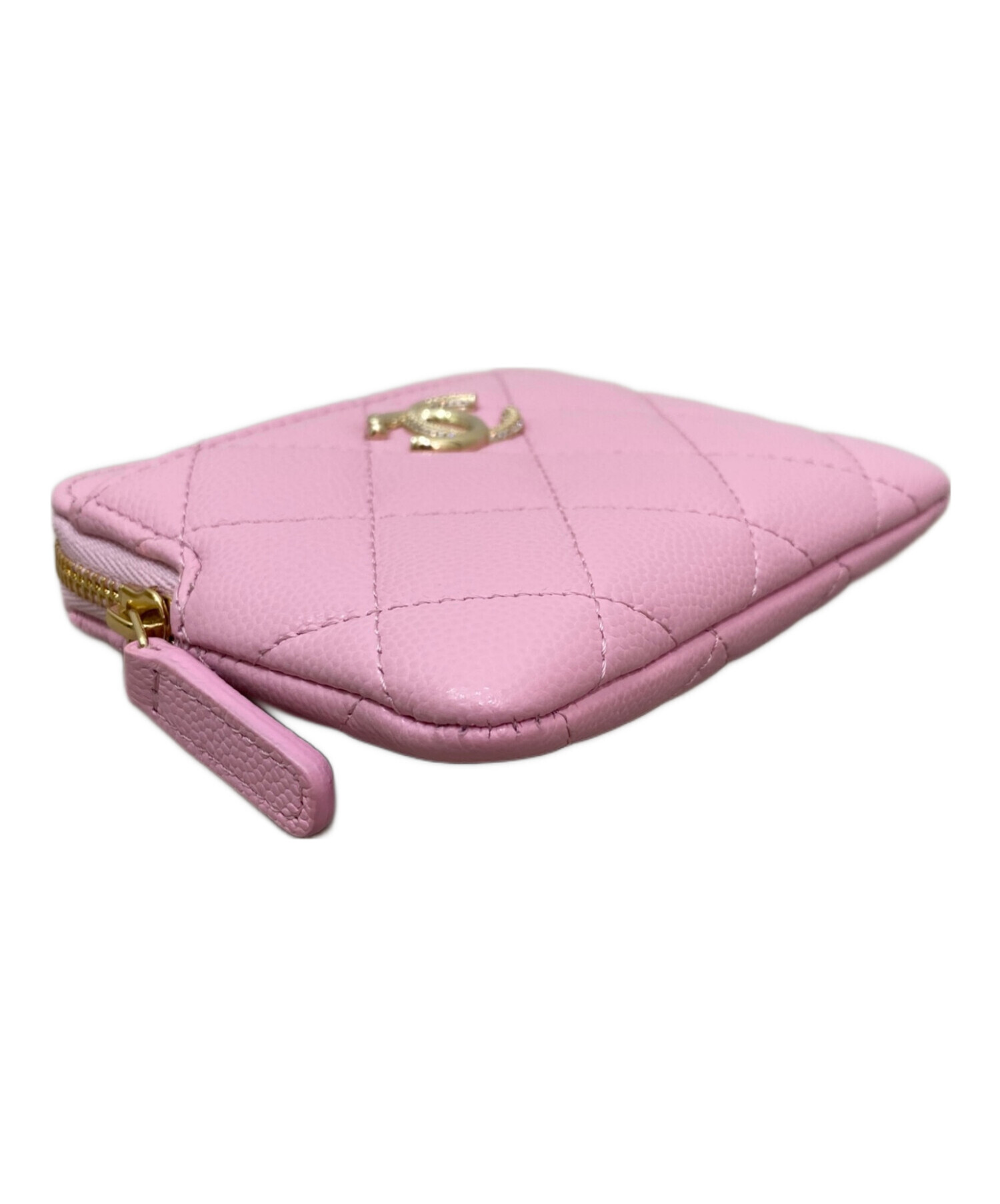 中古・古着通販】CHANEL (シャネル) ジップウォレット ピンク