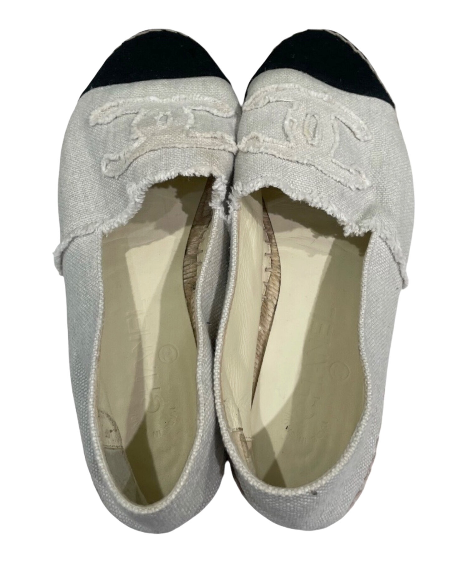 中古・古着通販】CHANEL (シャネル) エスパドリーユ ホワイト サイズ