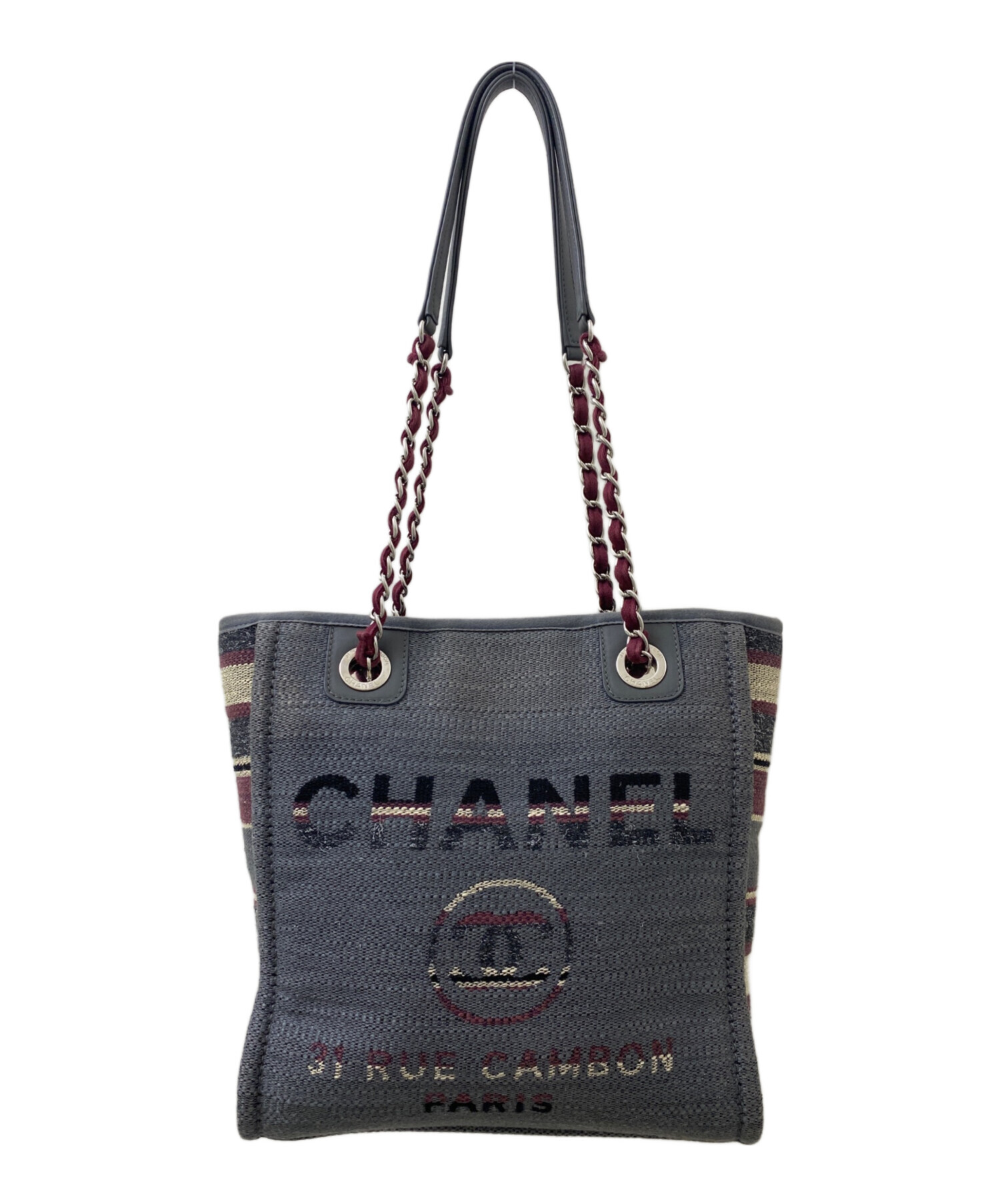 中古・古着通販】CHANEL (シャネル) ドーヴィルPM グレー サイズ:PM 