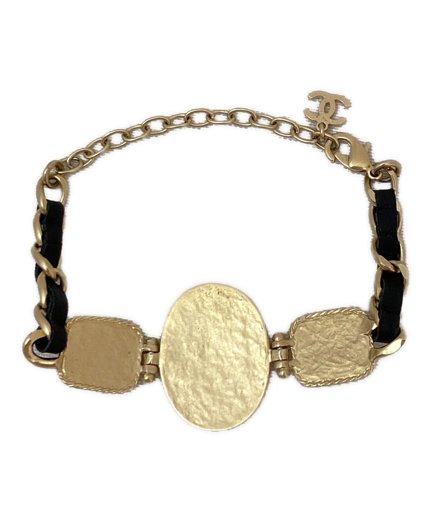 中古・古着通販】CHANEL (シャネル) チェーンブレスレット ゴールド