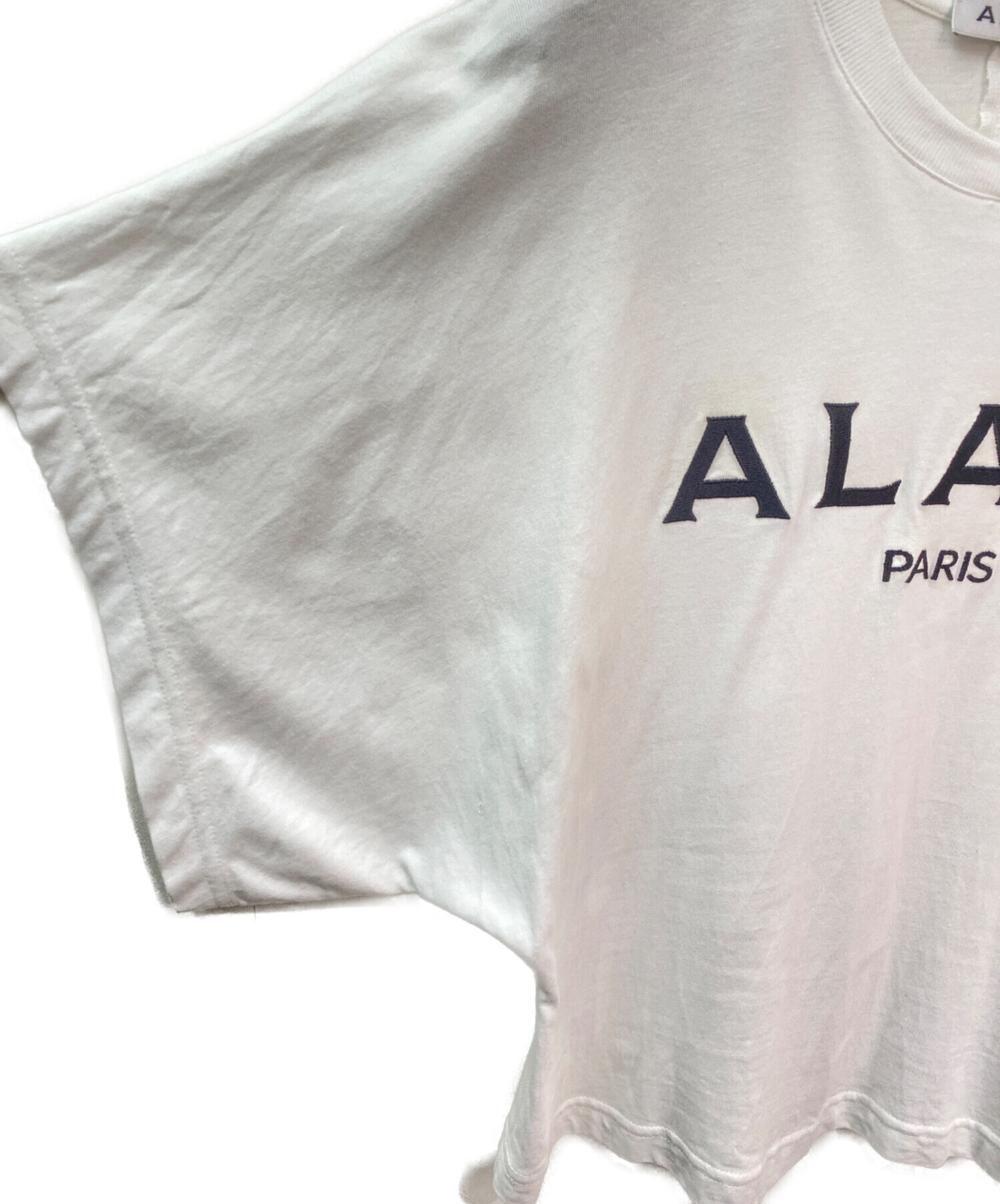 中古・古着通販】ALAIA (アライア) ロゴTシャツ ホワイト サイズ:38