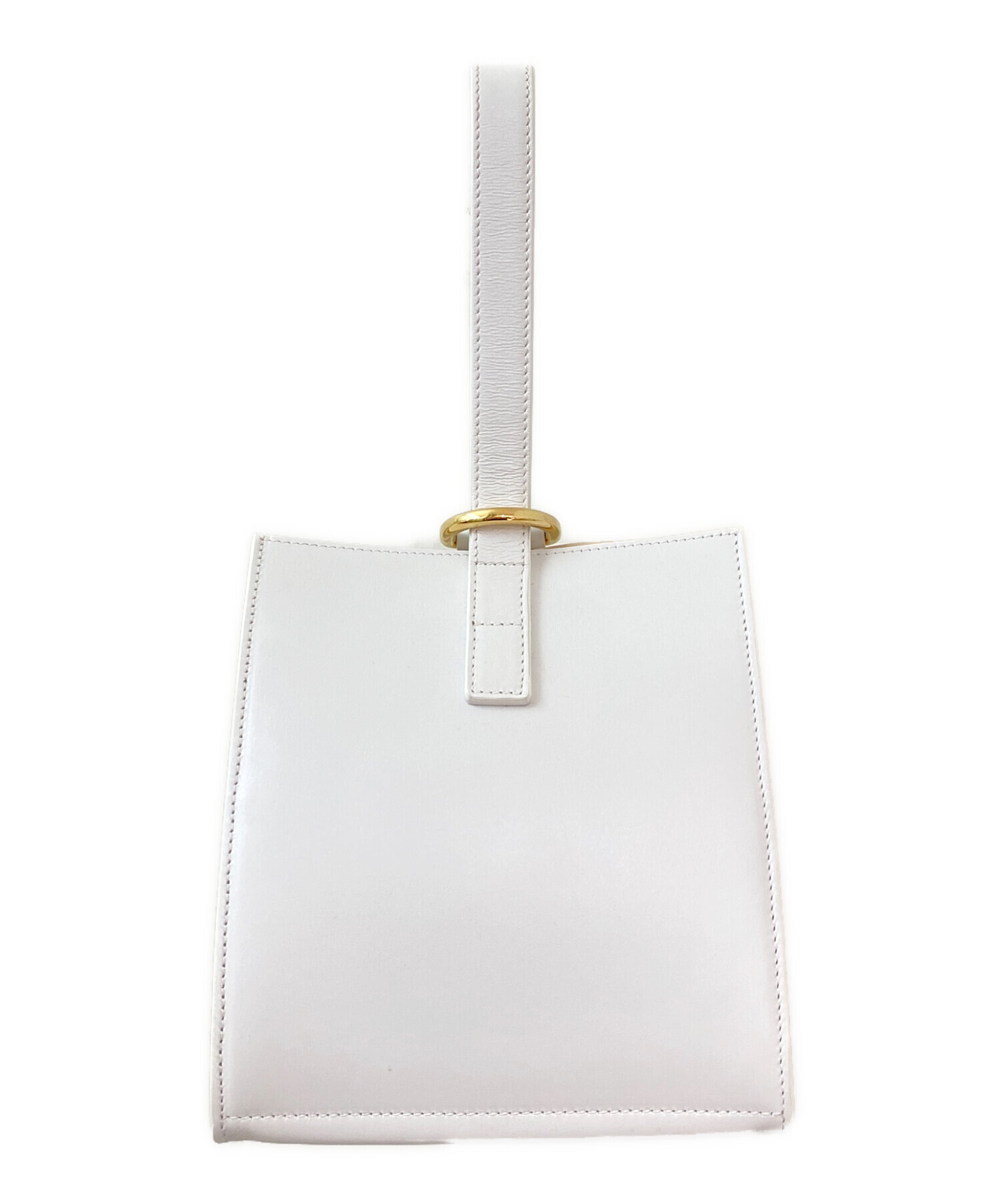 JIL SANDER ハンドバッグ　ホワイト（クリーム） 中古・古着通販】JIL SANDER (ジルサンダー) ハンドバッグ ホワイト