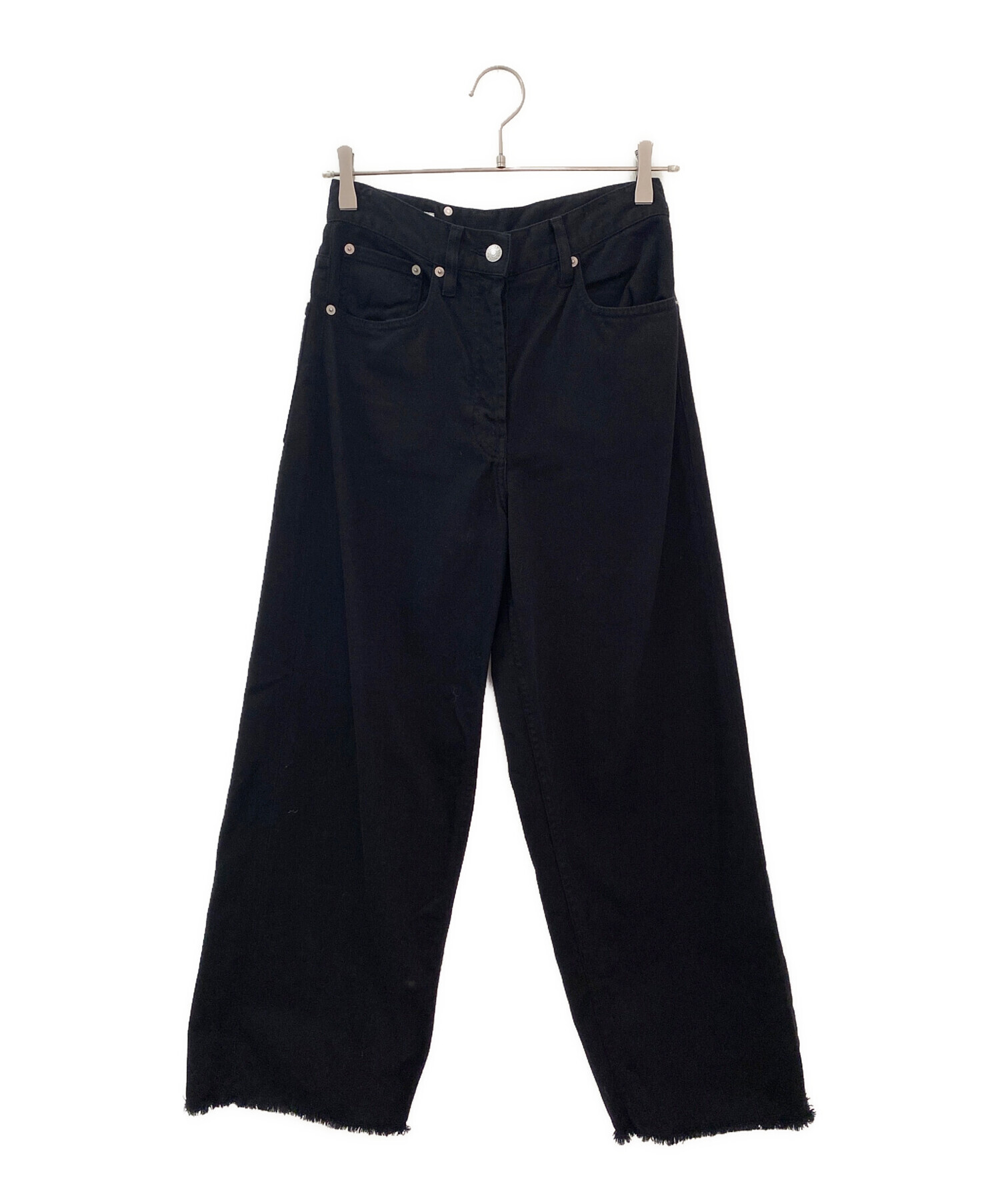 DRIES VAN NOTEN コーティング ブラックデニムパンツ 30 中古・古着通販】DRIES VAN NOTEN (ドリスヴァンノッテン) PENNING DEN