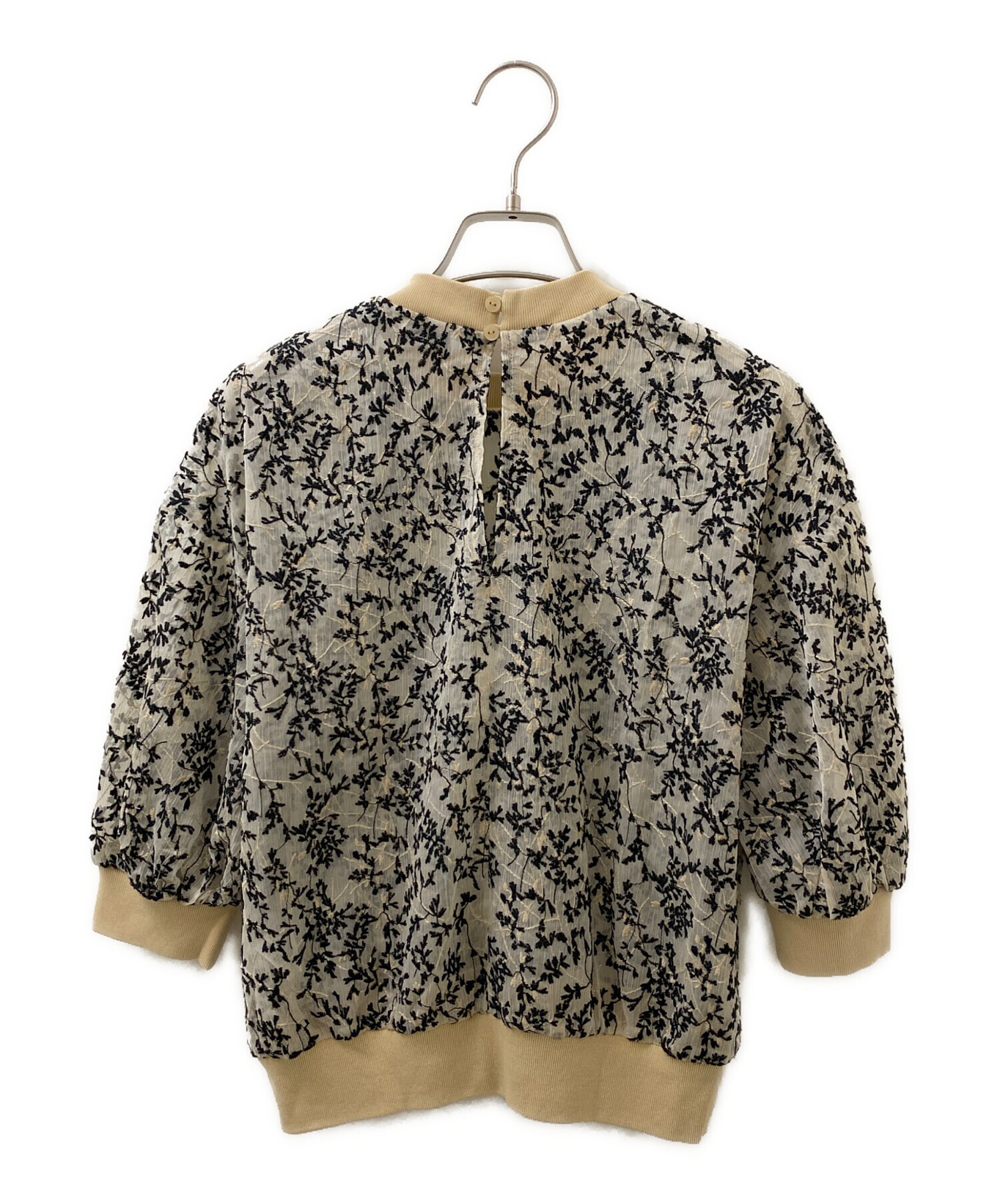 中古・古着通販】CLANE (クラネ) FLORET EMBROIDERY COMPACT TOPS 