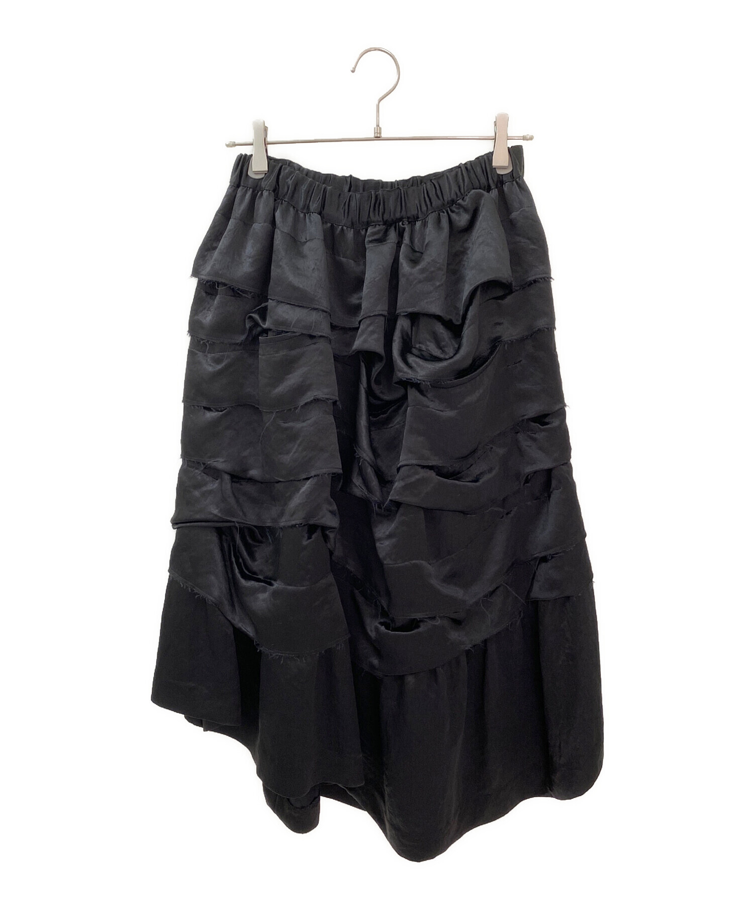 ブラックコムデギャルソン フリルティアースカート 中古・古着通販】BLACK COMME des GARCONS (ブラックコムデギャルソン