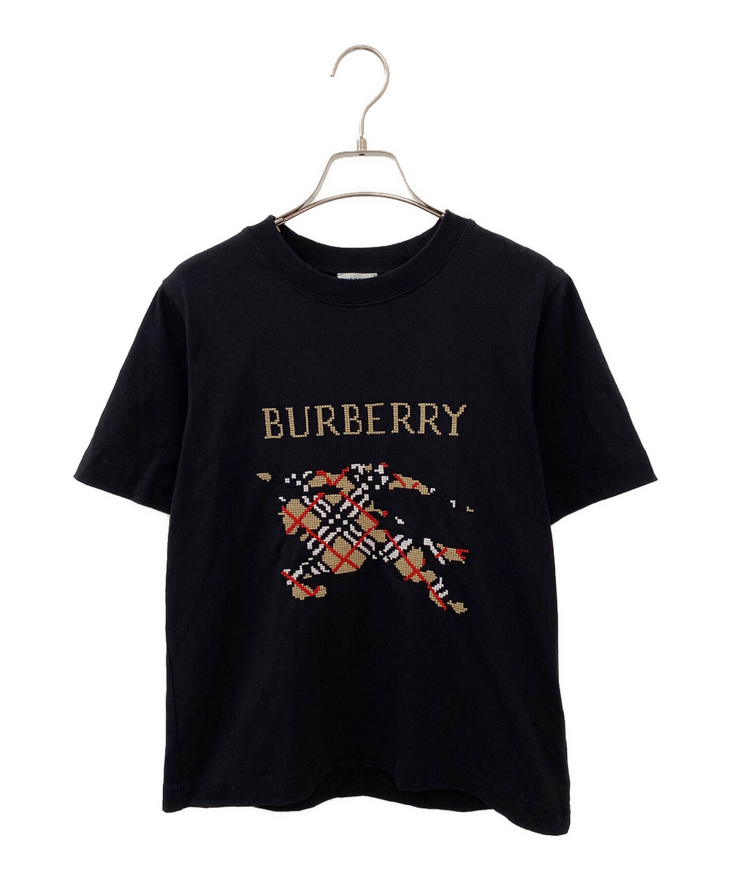正規店購入　バーバリー　BURBERRY　半袖スリーブコットンTシャツ　未使用品 中古・古着通販】BURBERRY (バーバリー) 半袖Tシャツ ブラック サイズ