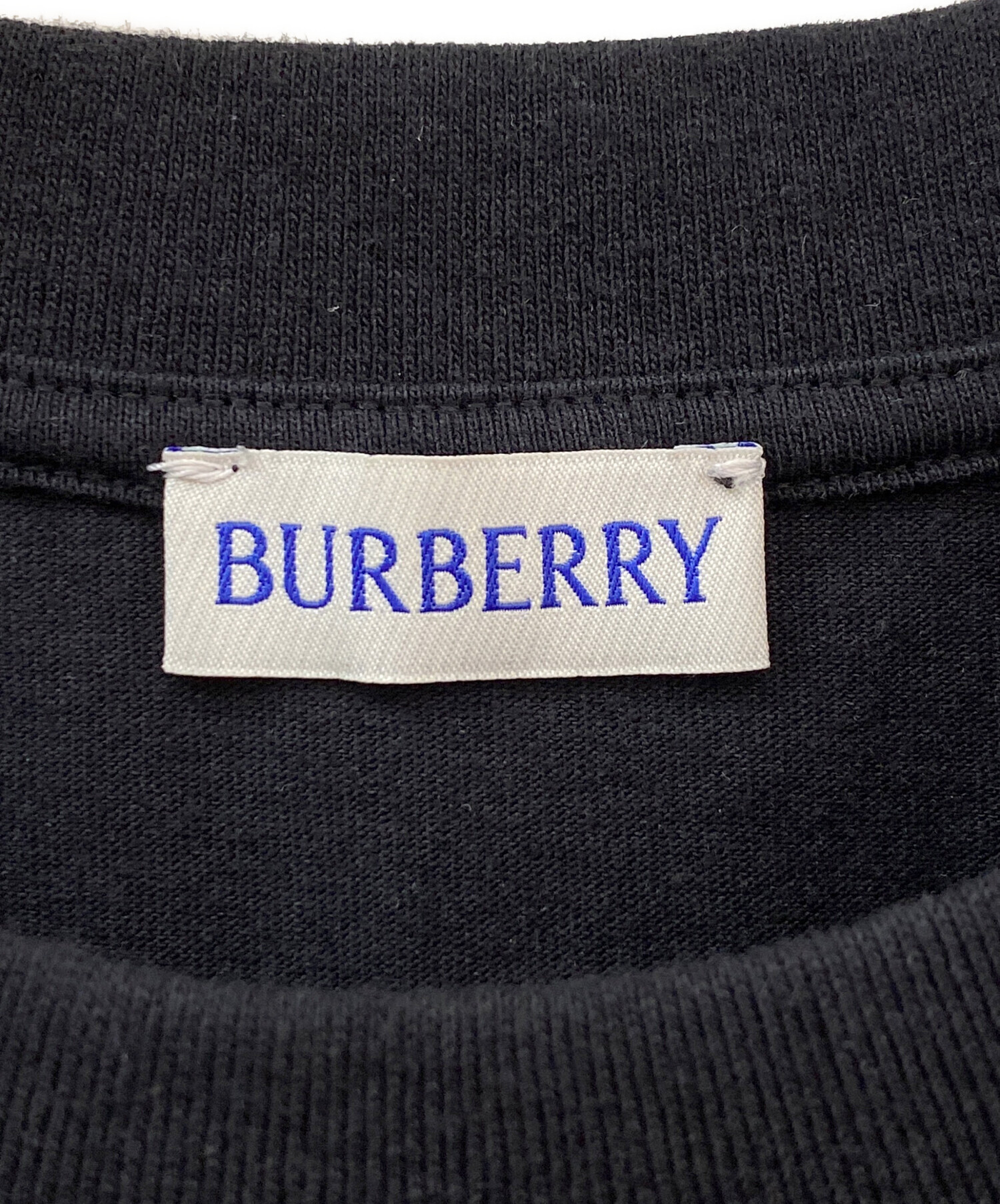中古・古着通販】BURBERRY (バーバリー) 半袖Tシャツ ブラック サイズ 