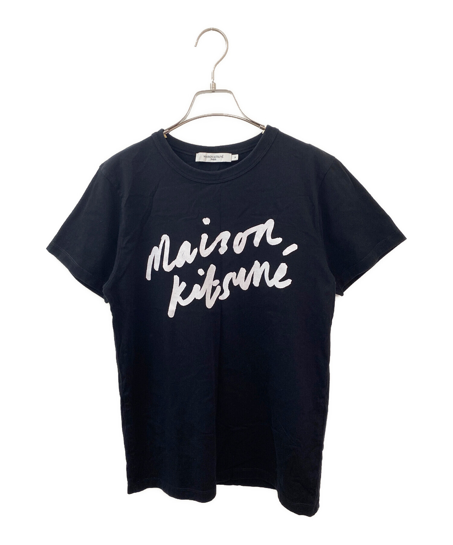 中古・古着通販】maison kitsune (メゾンキツネ) ロゴTシャツ ブラック 