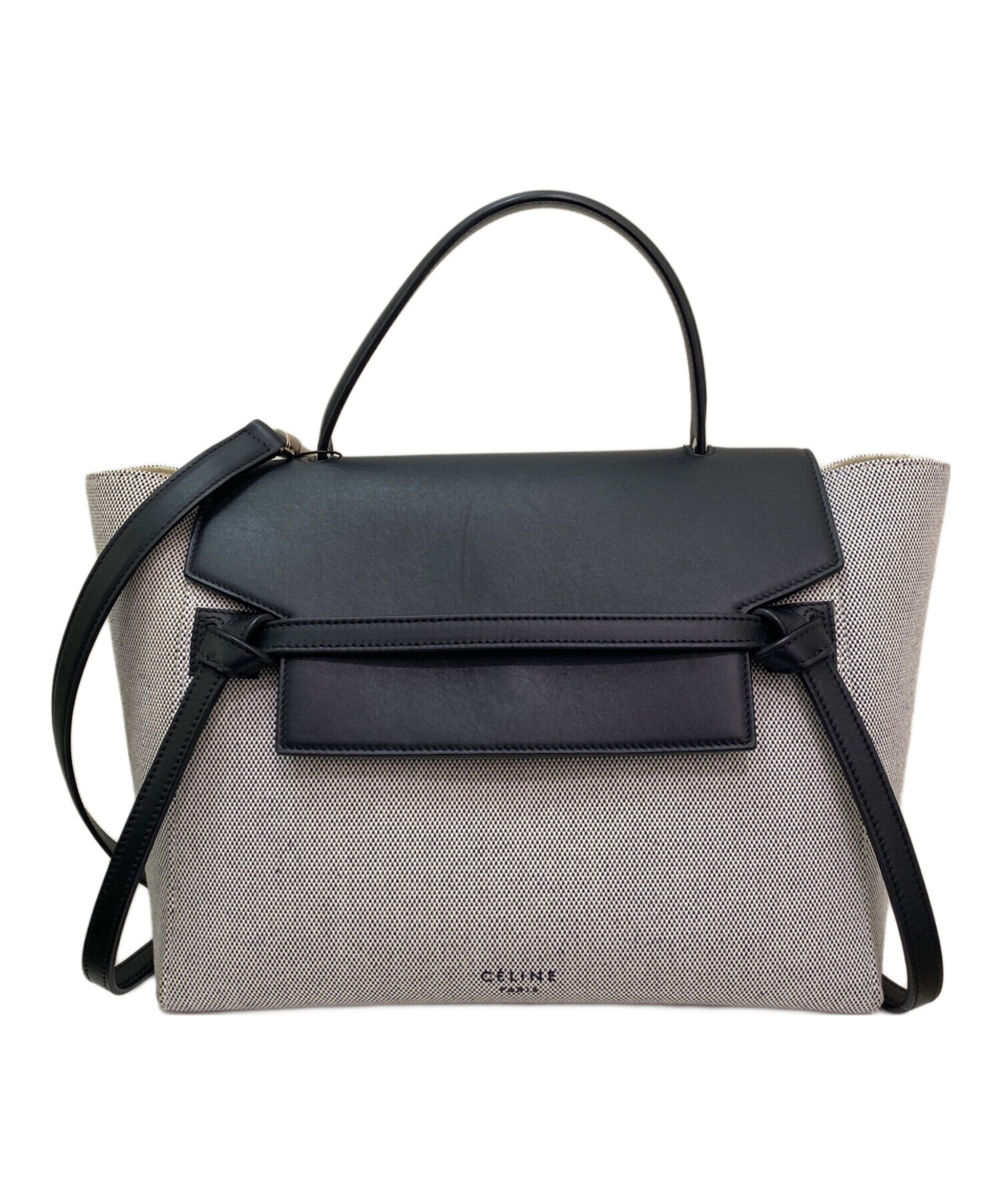 中古・古着通販】CELINE (セリーヌ) ベルトバッグ ミニ ブラック