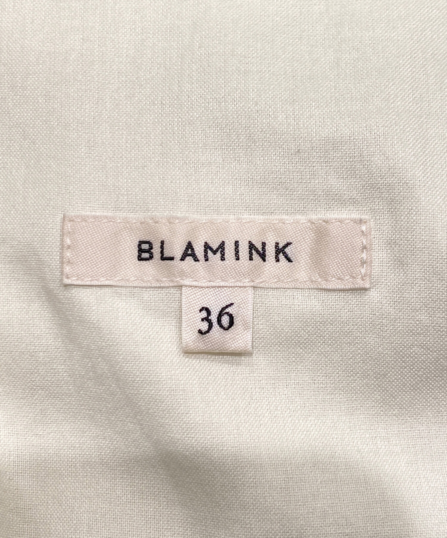 BLAMINK リネンパンツ サイズ34 中古・古着通販】BLAMINK (ブラミンク) リネン混パンツ グリーン