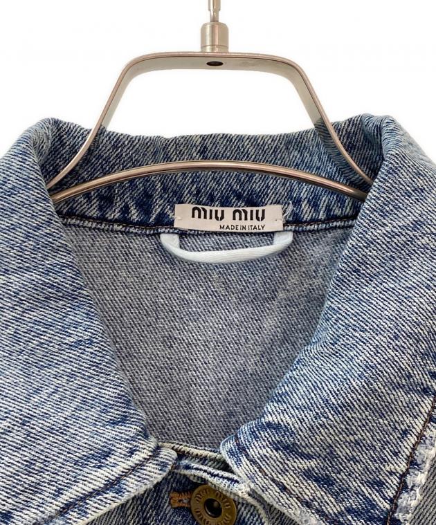 中古・古着通販】MIU MIU (ミュウミュウ) デニムジャケット インディゴ