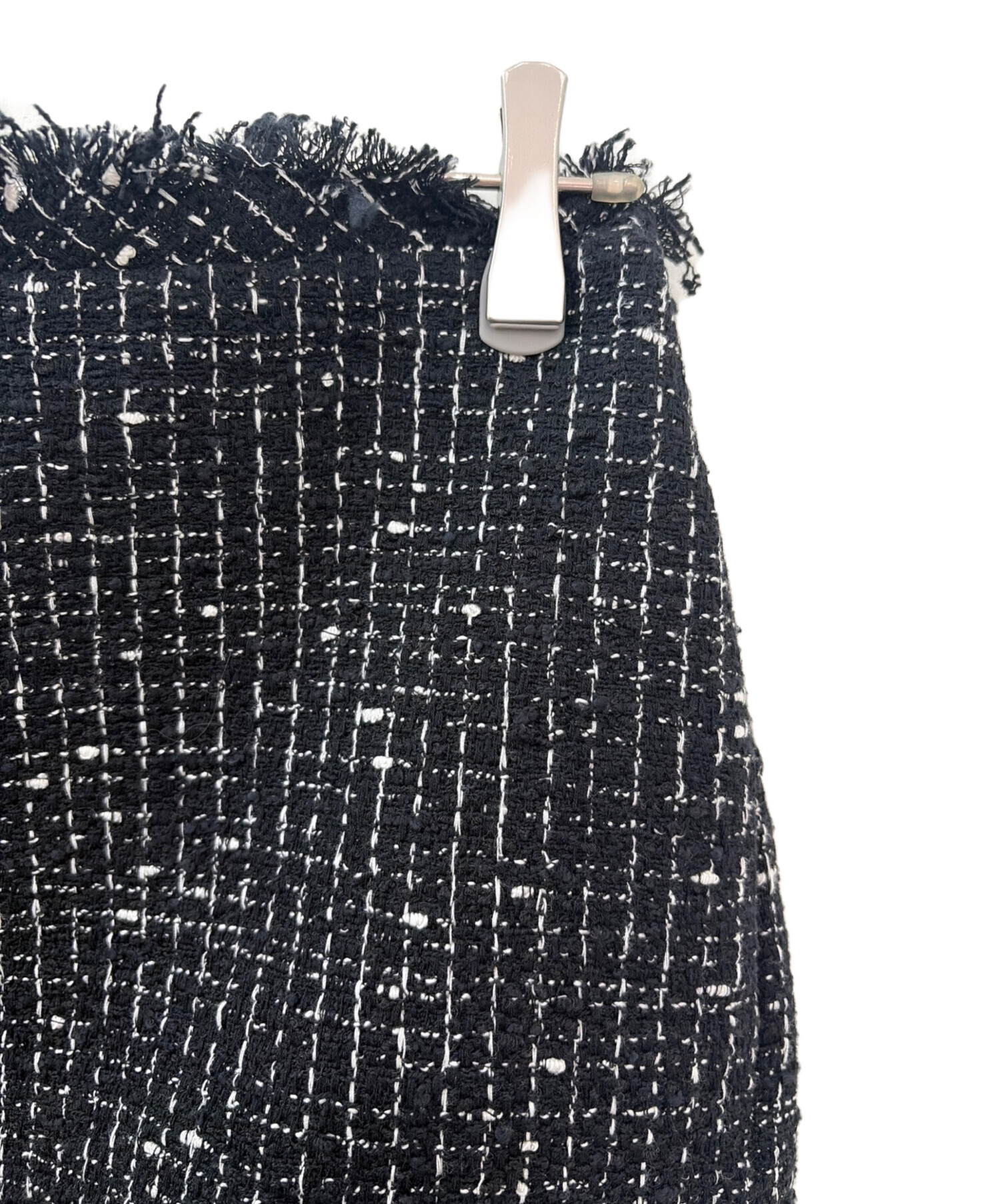 中古・古着通販】sacai (サカイ) ツイードフリンジミニスカート