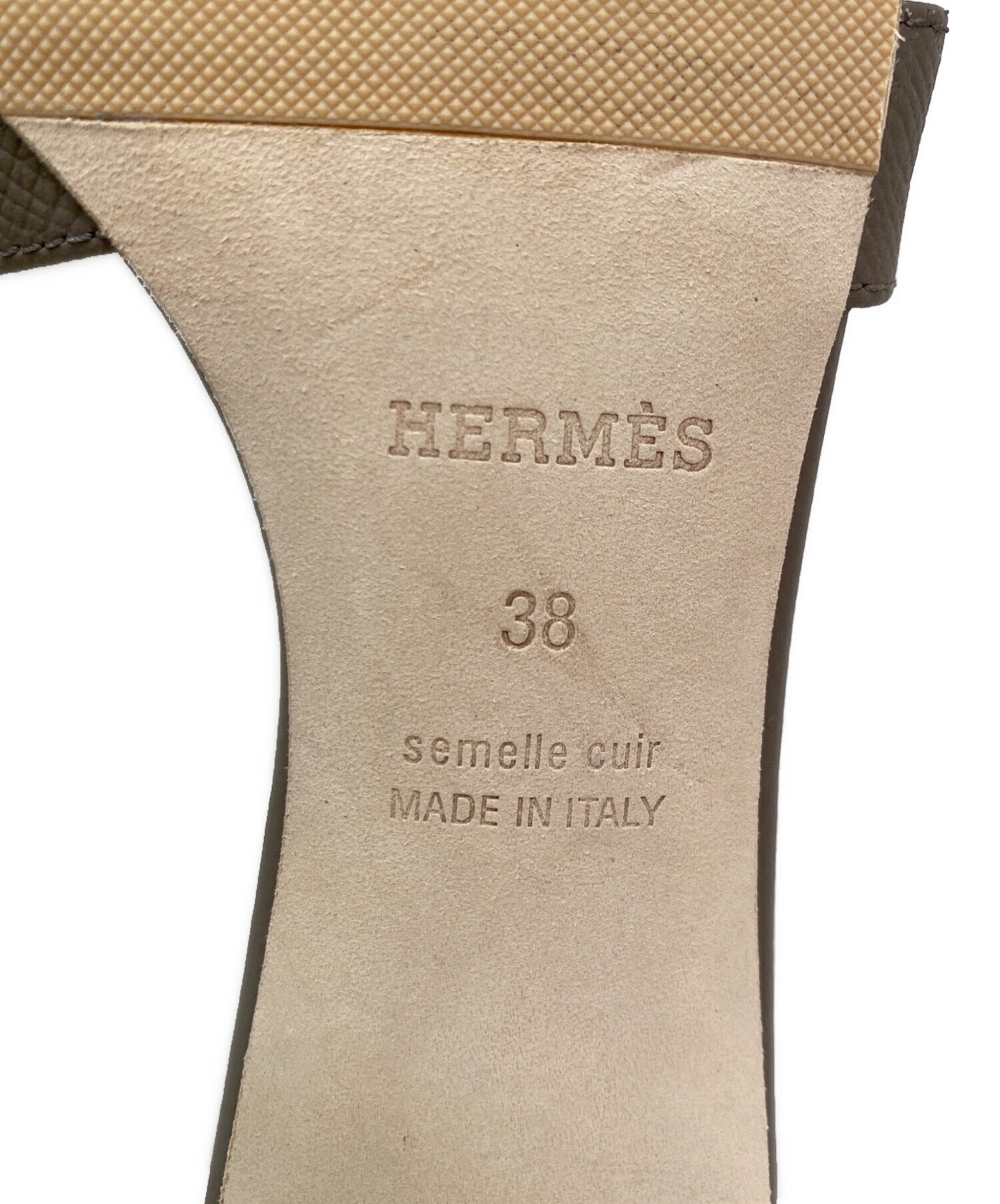 中古・古着通販】HERMES (エルメス) サンダル≪オアジス≫ エトゥープ