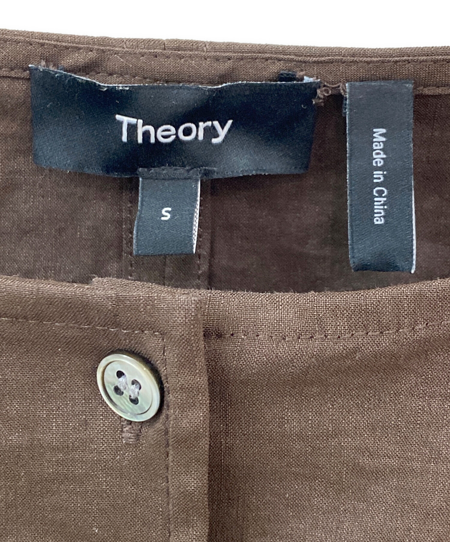中古・古着通販】theory (セオリー) ストレッチリネンボートネック 