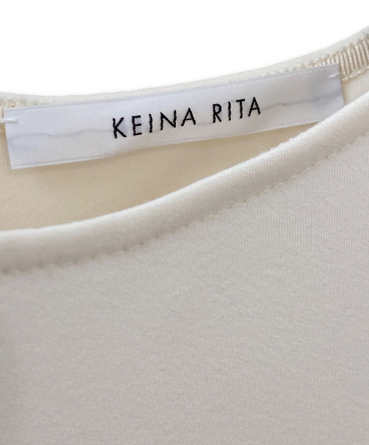中古・古着通販】KEINA RITA (ケイナ リタ) CROPPED TOP アイボリー