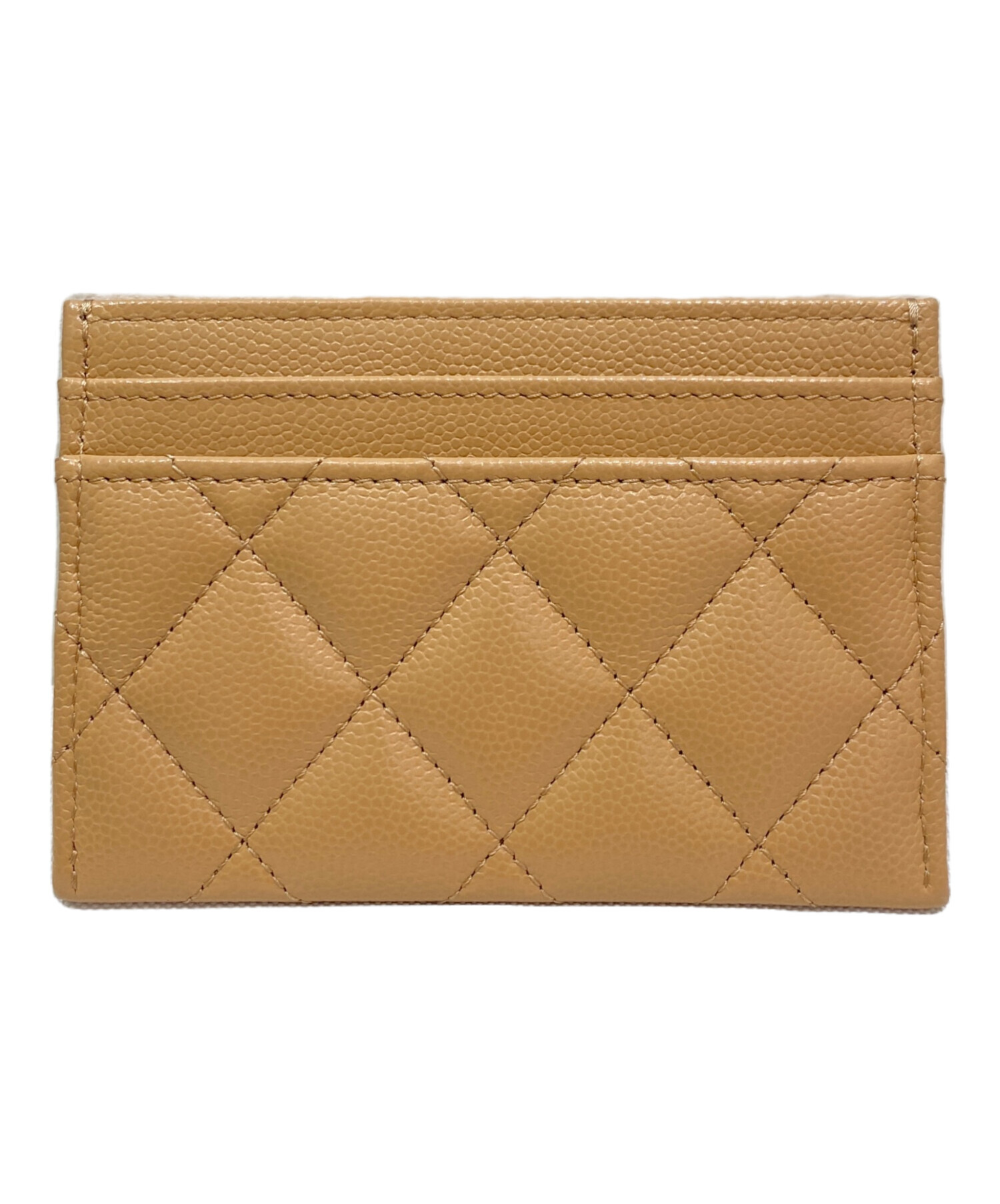 中古・古着通販】CHANEL (シャネル) カードケース ベージュ｜ブランド