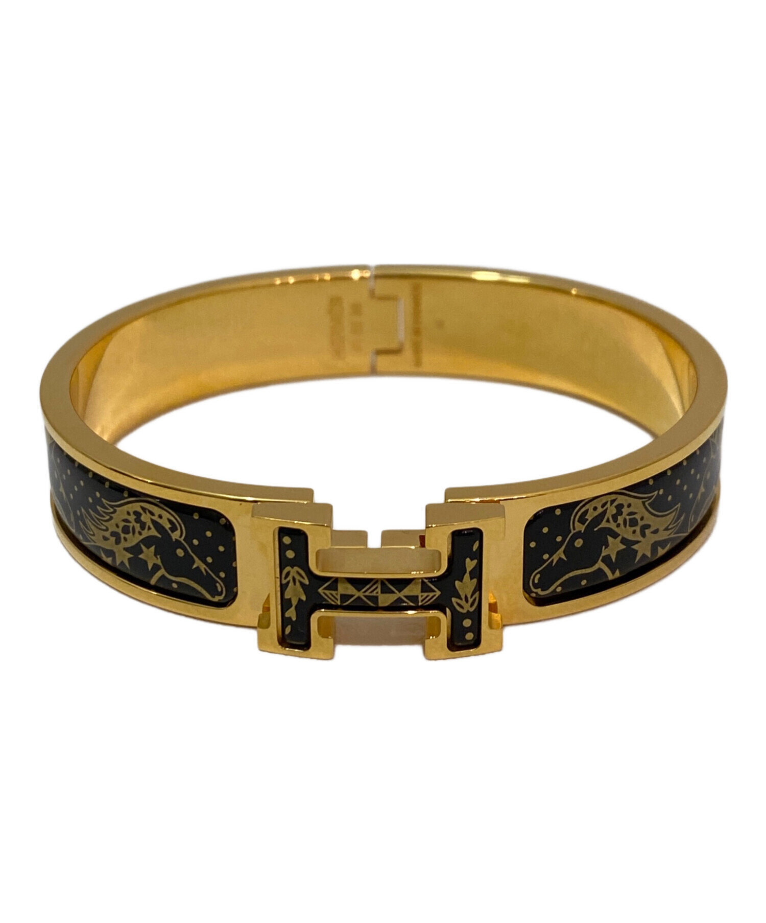 中古・古着通販】HERMES (エルメス) エナメルブレスレット クリックH
