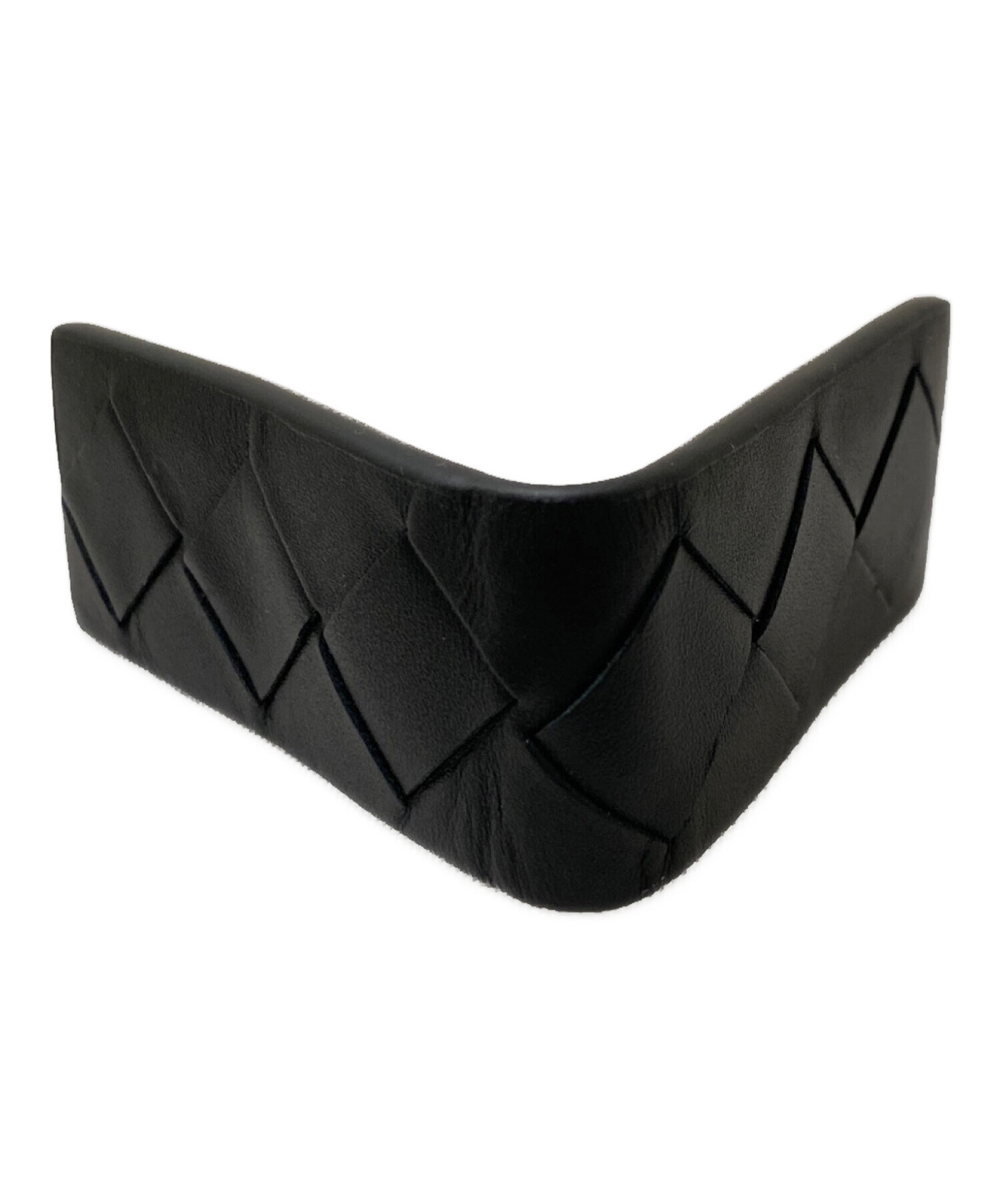 【中古美品】ICチップ内蔵 BOTTEGA VENETA マネークリップ 黒 中古・古着通販】BOTTEGA VENETA (ボッテガベネタ) イントレチャート