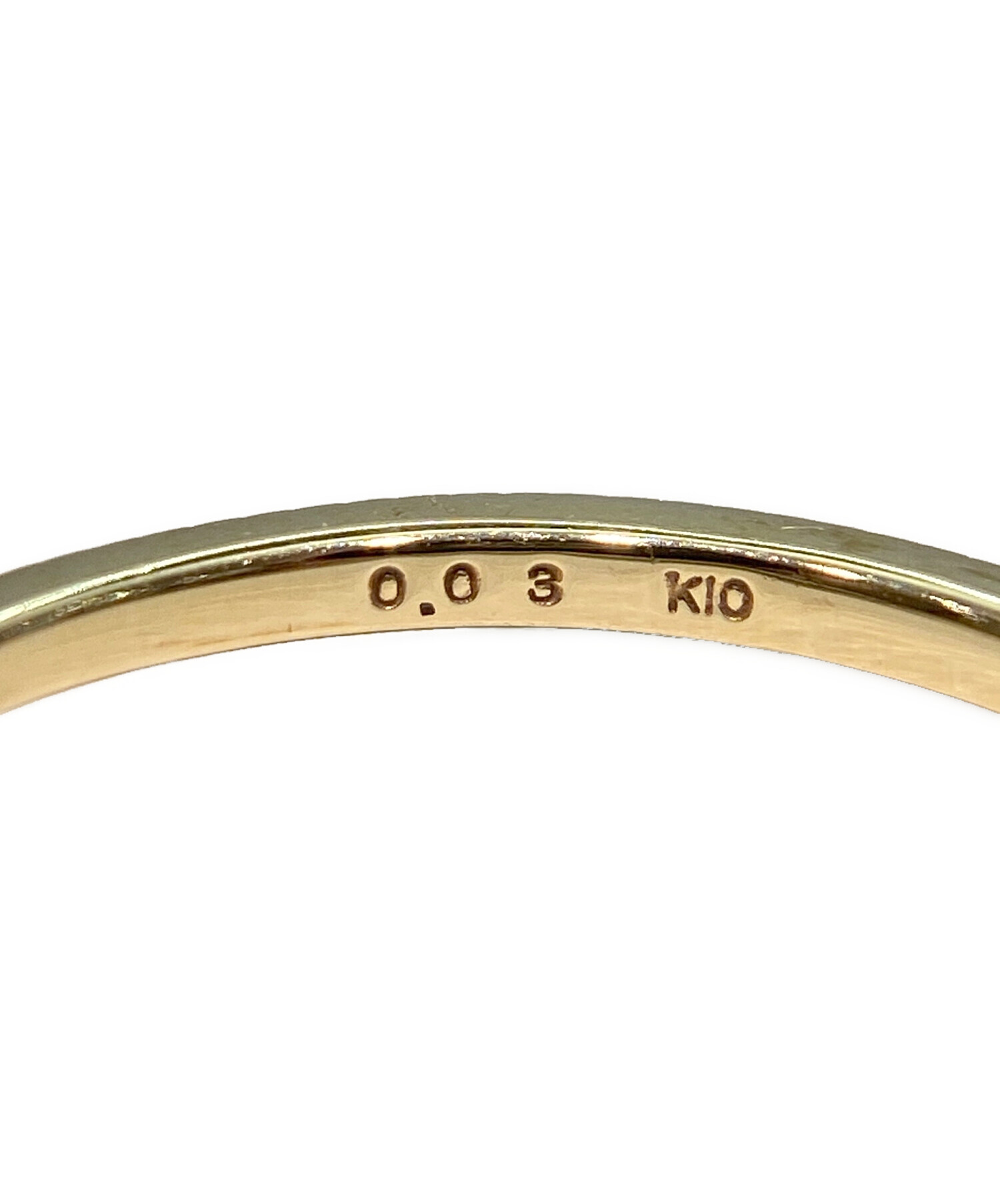 中古・古着通販】agete (アガット) K10ダイヤモンドリング サイズ:9号