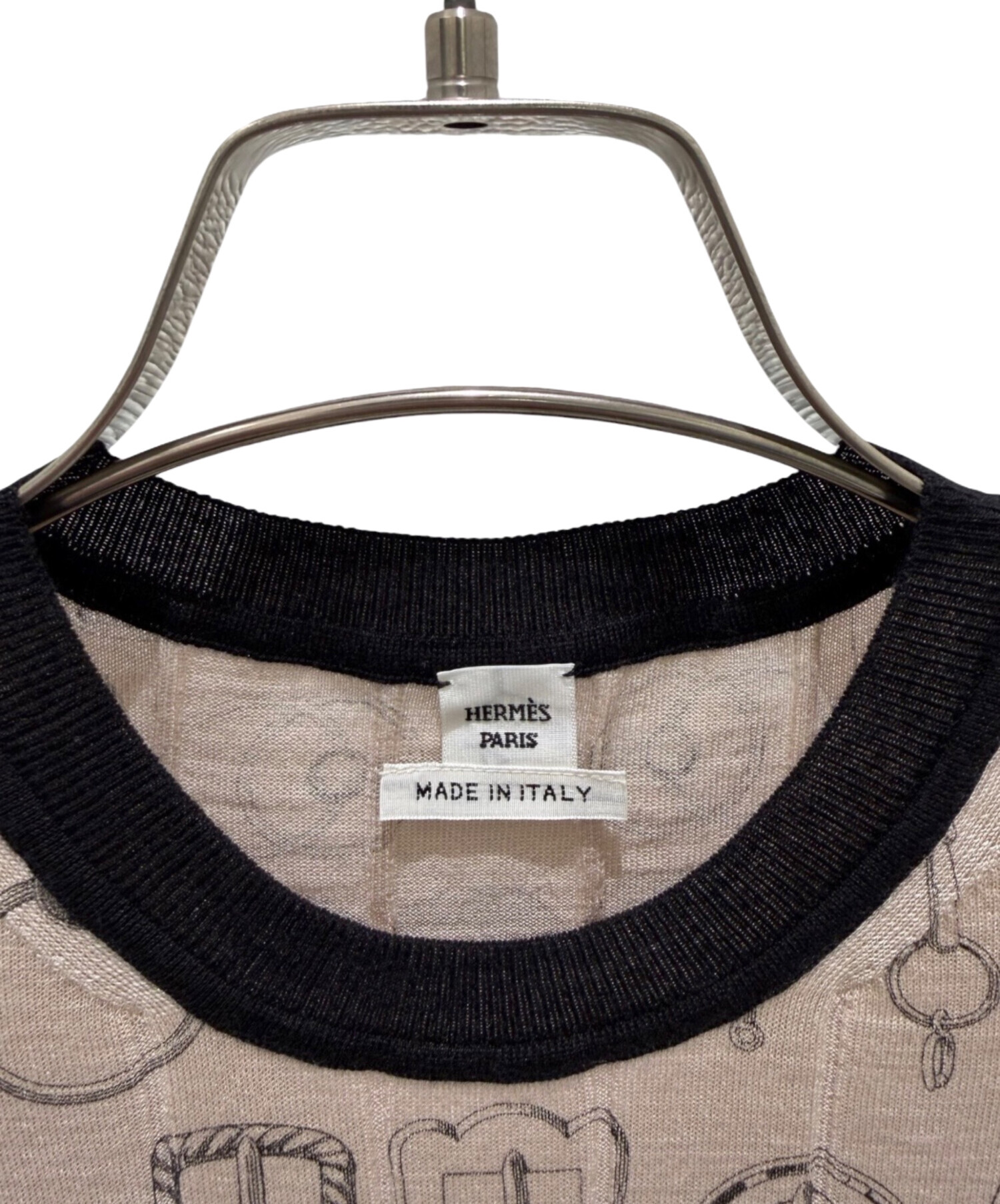 エルメス ニット サイズ36 中古・古着通販】HERMES (エルメス) ショートスリーブニット 《カイエ