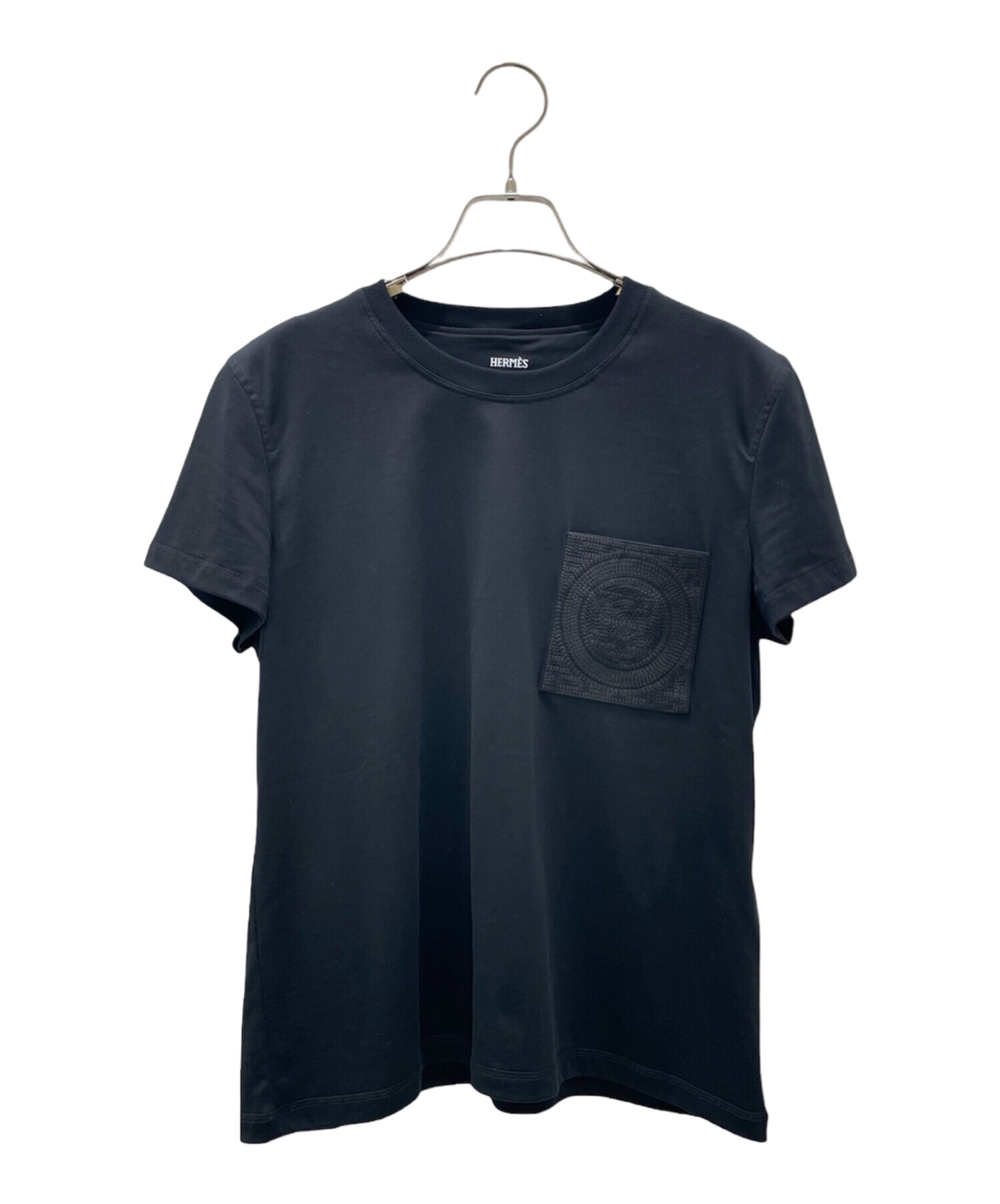 中古・古着通販】HERMES (エルメス) 刺繍入りポケット Tシャツ