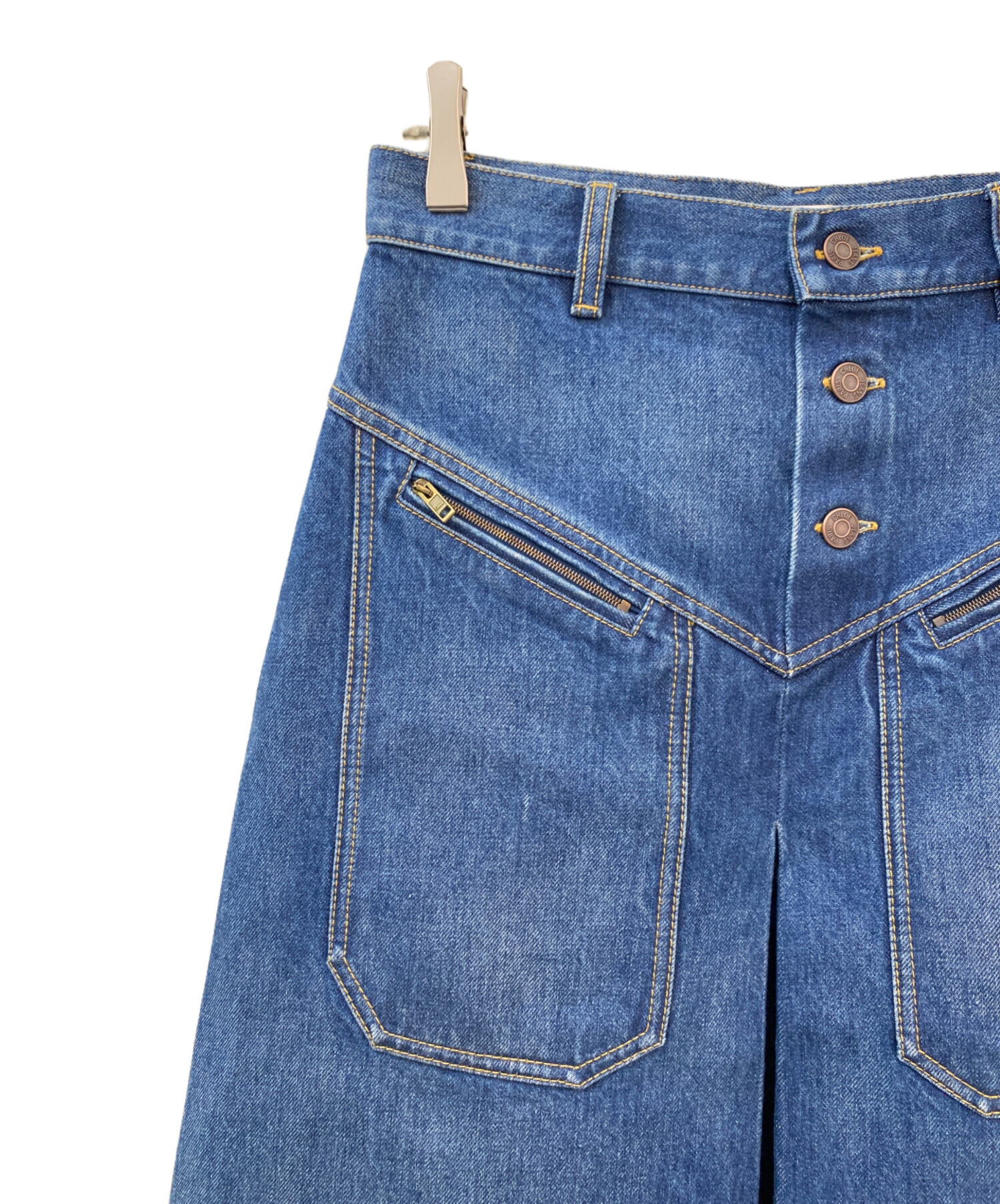 中古・古着通販】Chloe (クロエ) デニムスカート インディゴ サイズ:38