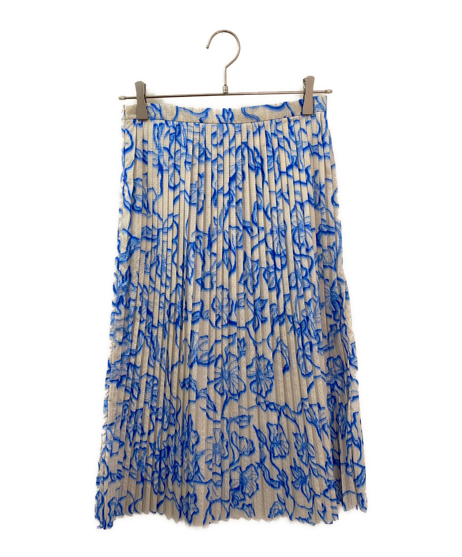 ドリスヴァンノッテン ジオメトリック 花柄 プリーツスカート フレア 中古・古着通販】DRIES VAN NOTEN (ドリスヴァンノッテン) 花柄